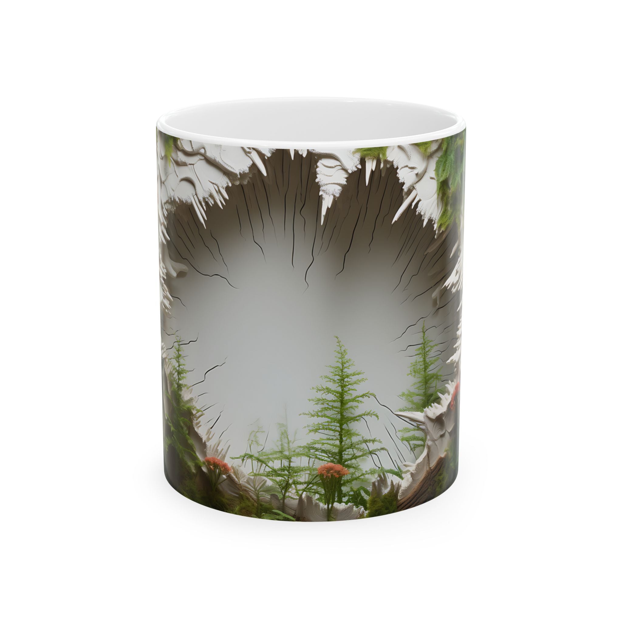 Tree Trunk Oasis Mug: Nature's Art