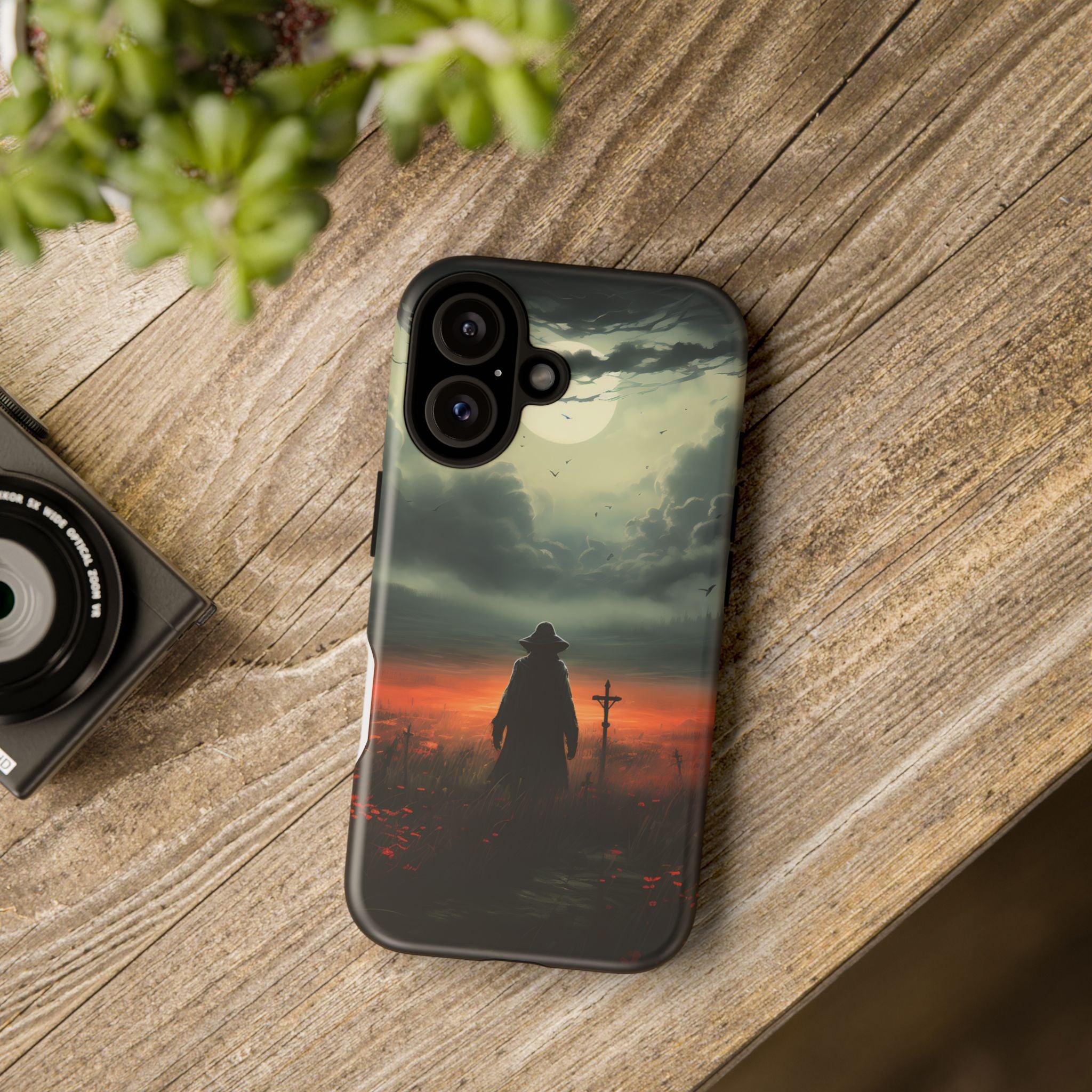 Haunted Field Hexagon Stone iPhone Case