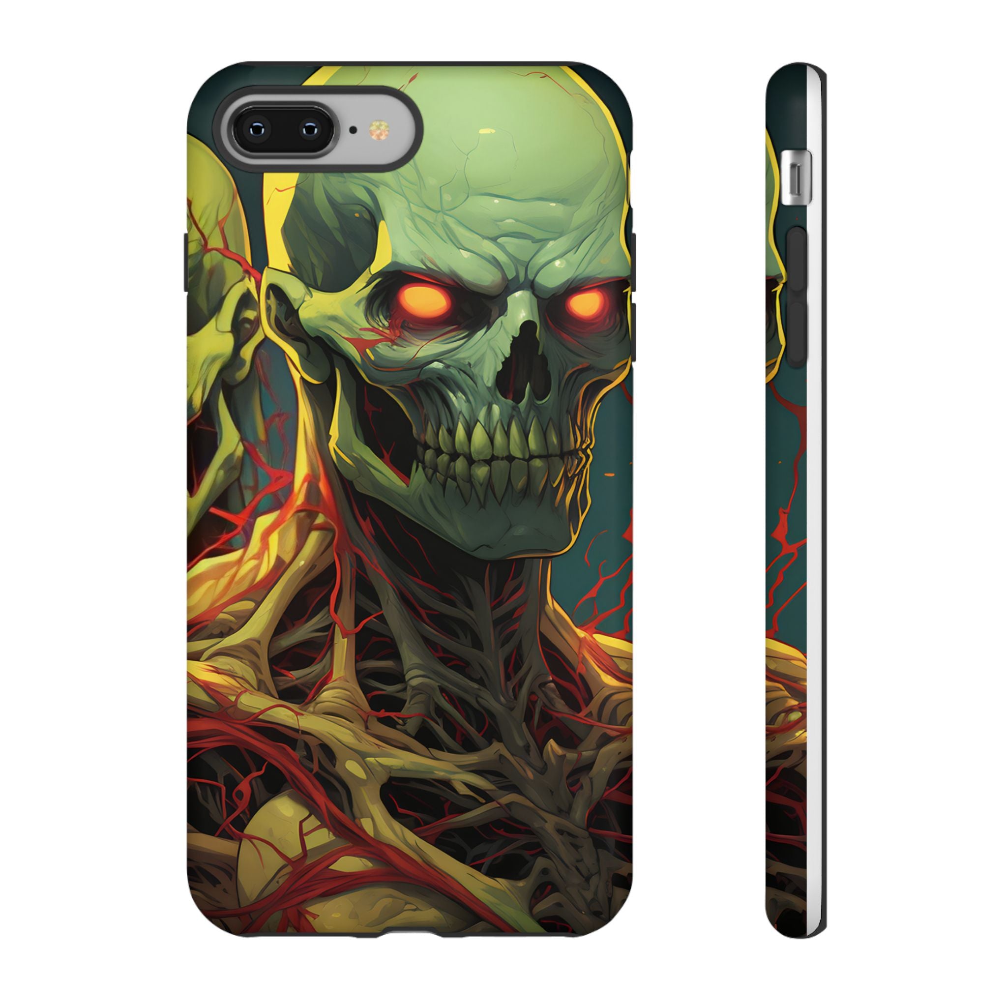 Glowing Skull Hexagon iPhone Case