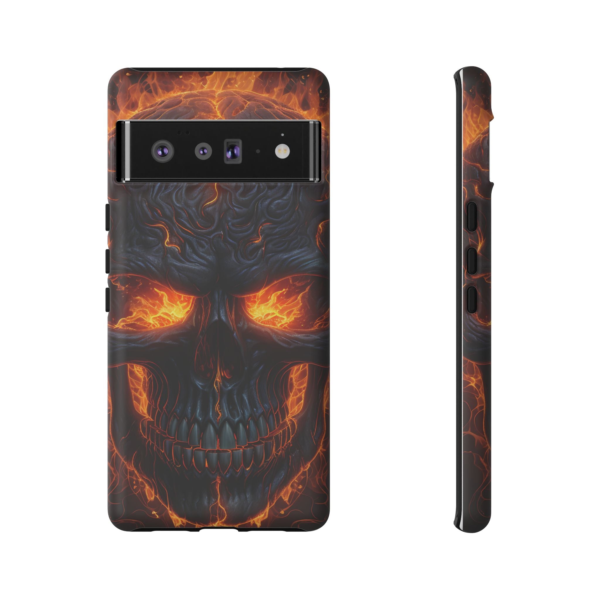 Fiery Skull Google Pixel Case (All Models)