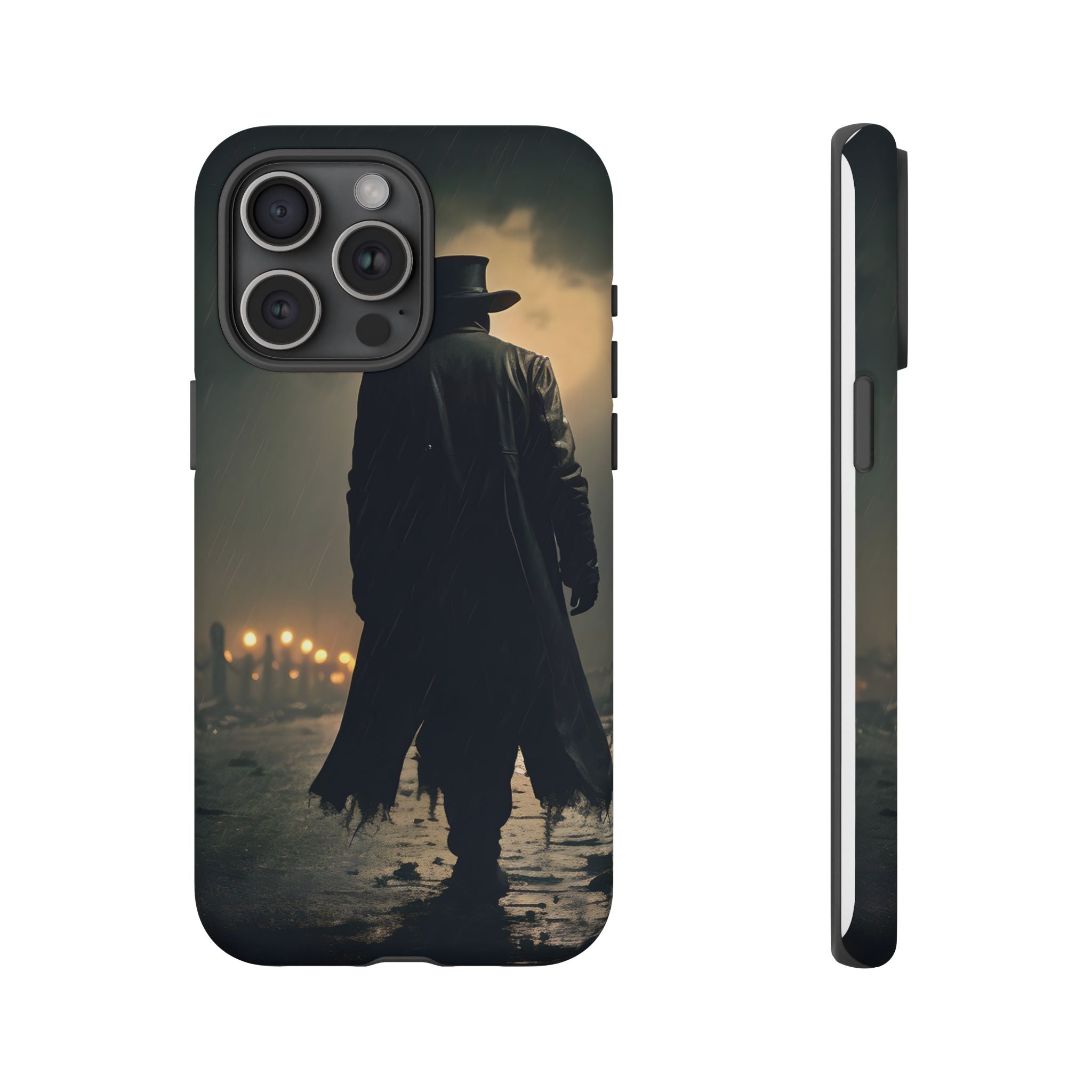 Mysterious Night Walk Hexagon Stone iPhone Case