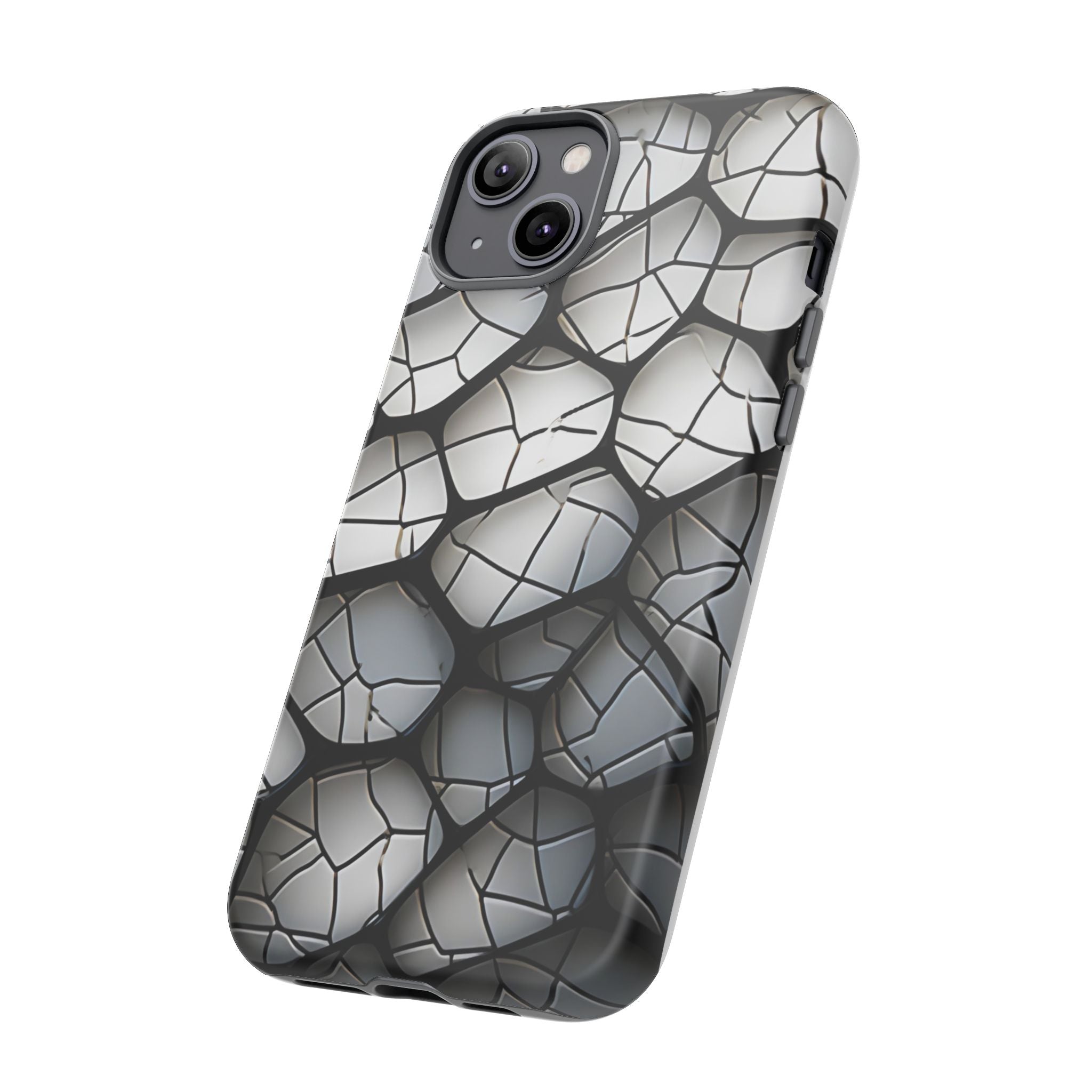 Abstract Mosaic iPhone Case - Textured & Chic