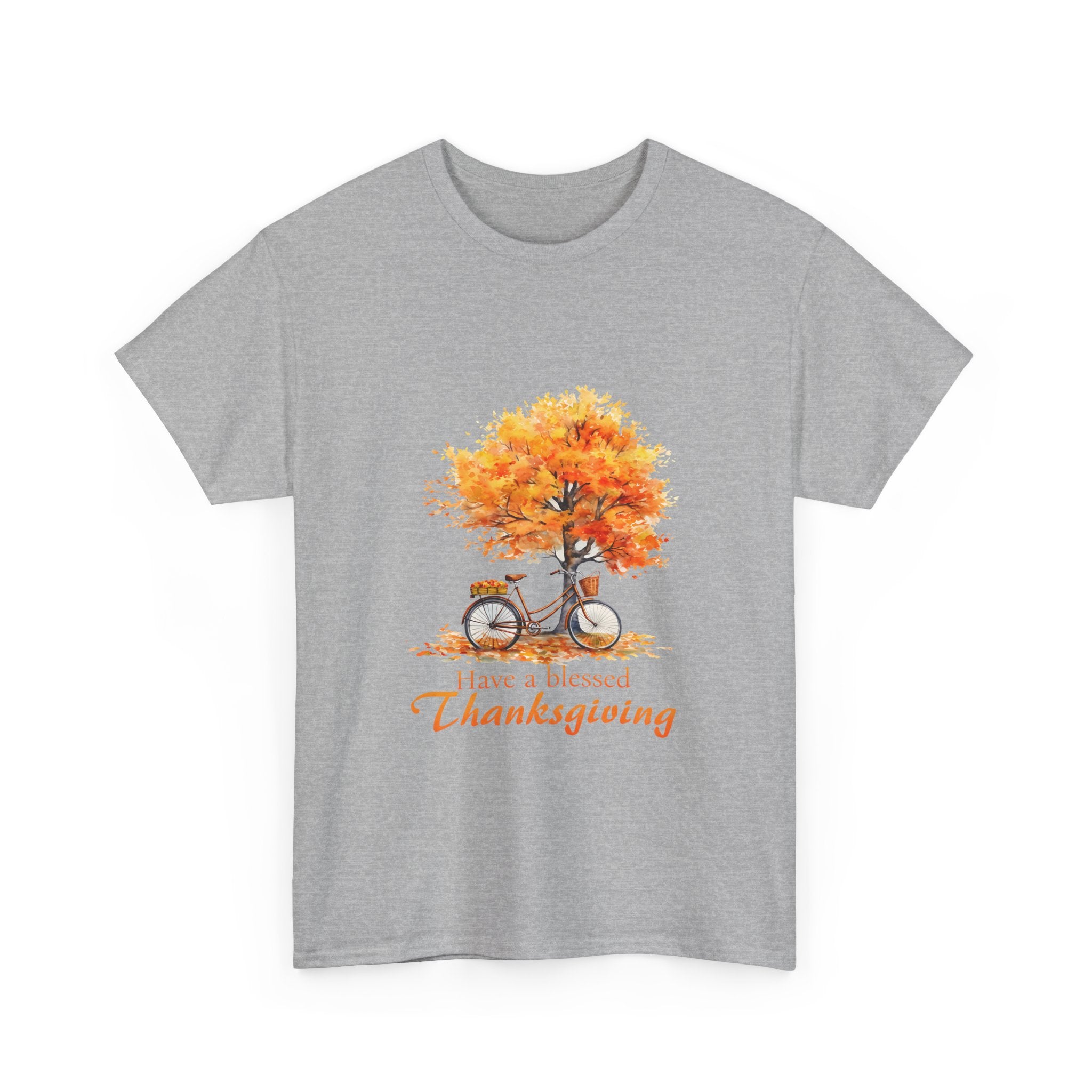 Blessed Thanksgiving Bicycle Watercolor Tee