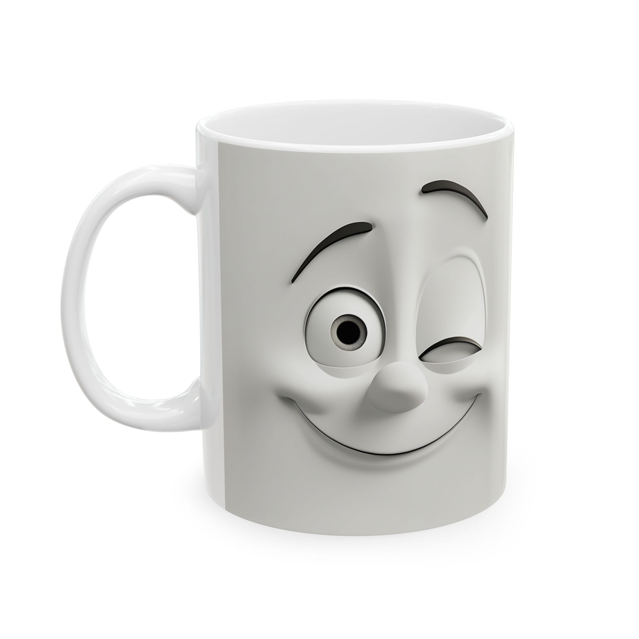 Winking Faces Cute 3D Mug