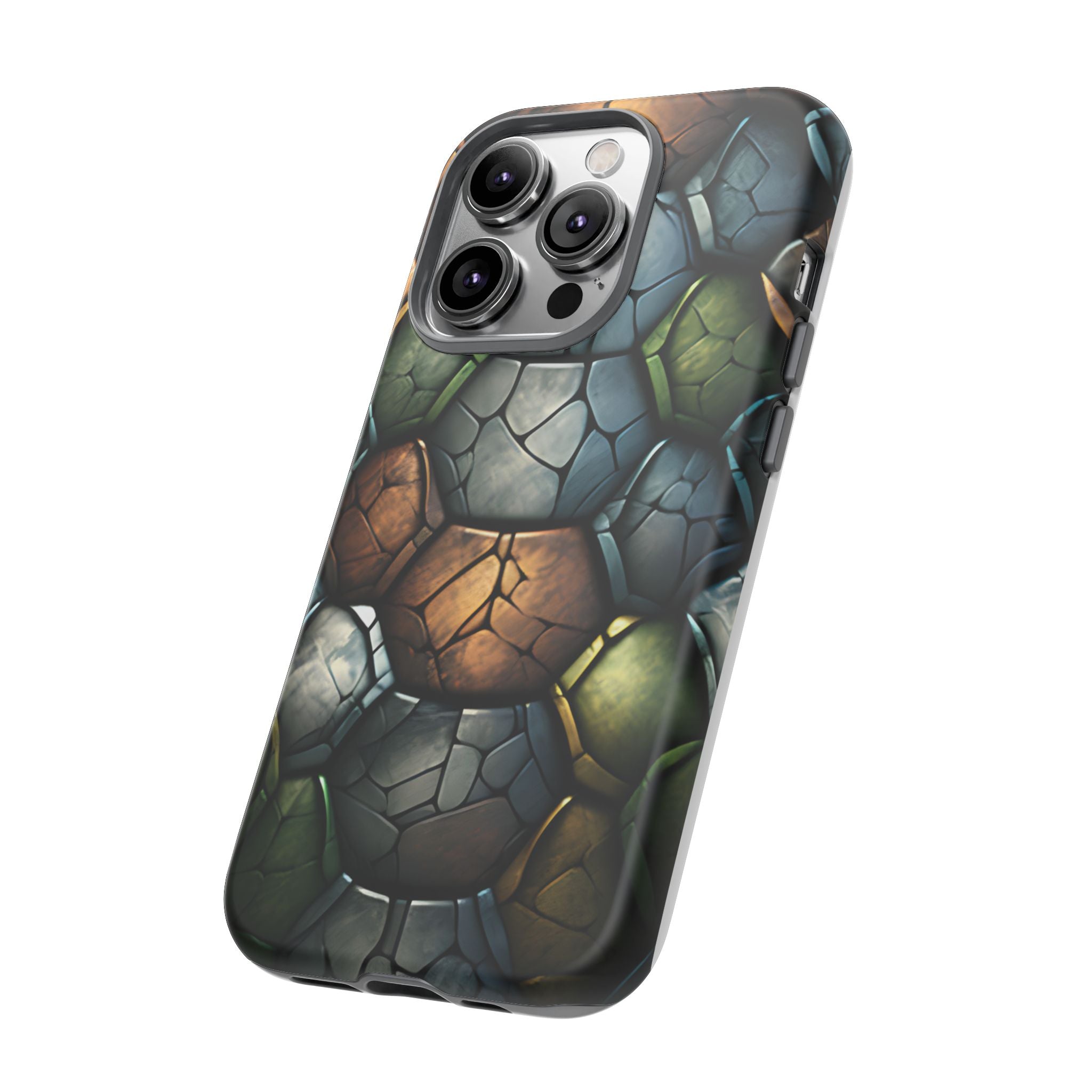 Hexagon Stone iPhone Case - Rugged Texture