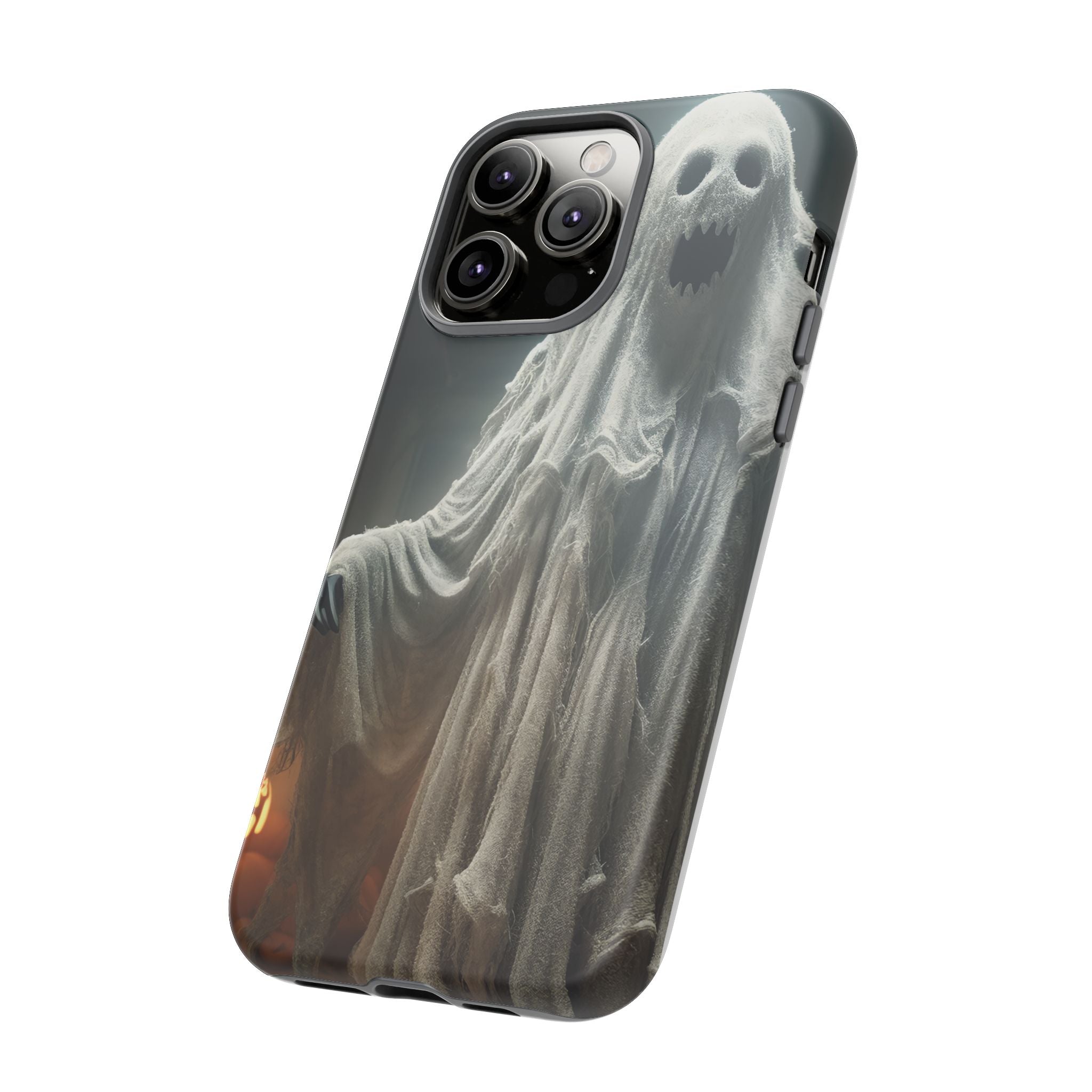 Spooky Ghost Hexagon Stone iPhone Case