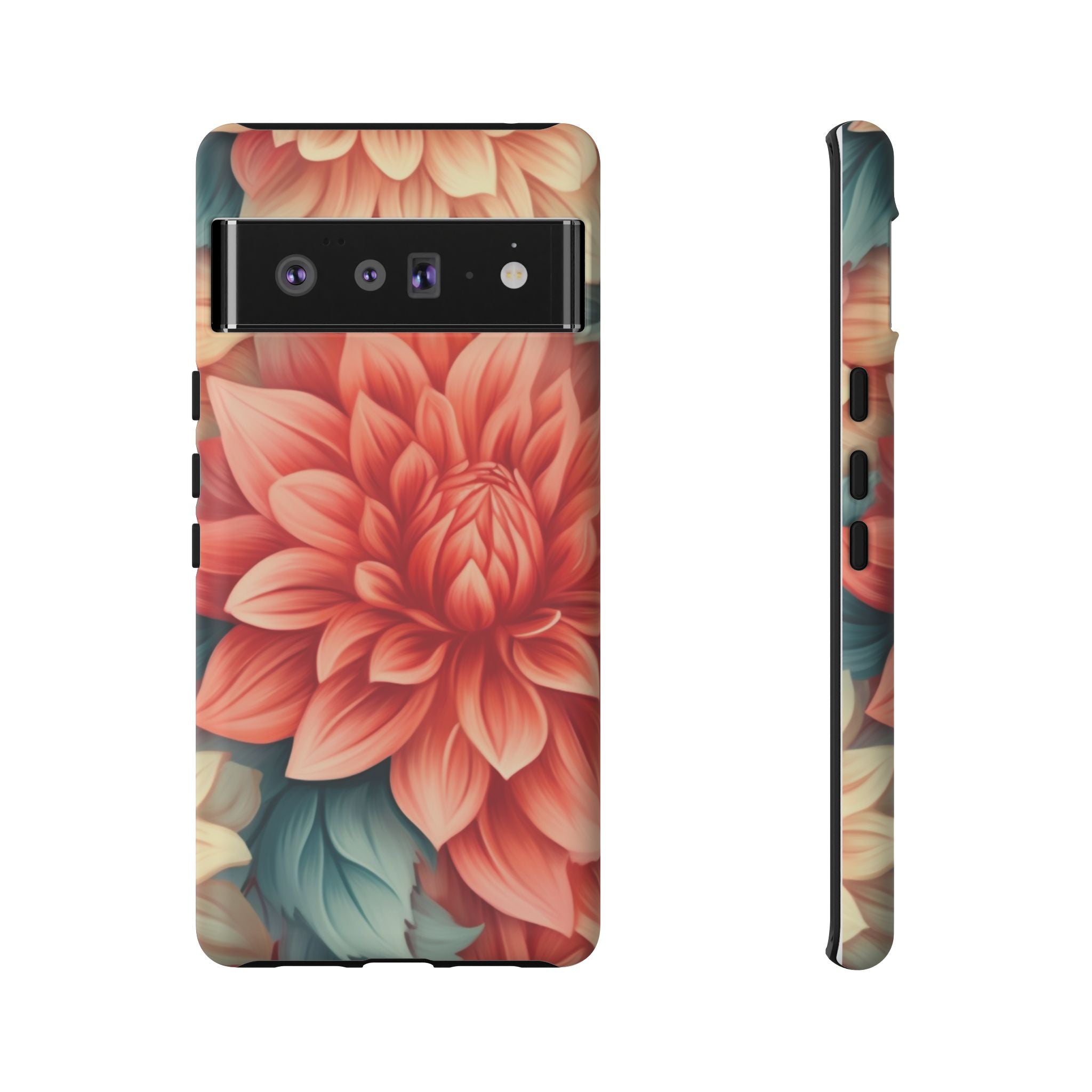 Coral Dahlia Google Pixel Case (All Models)