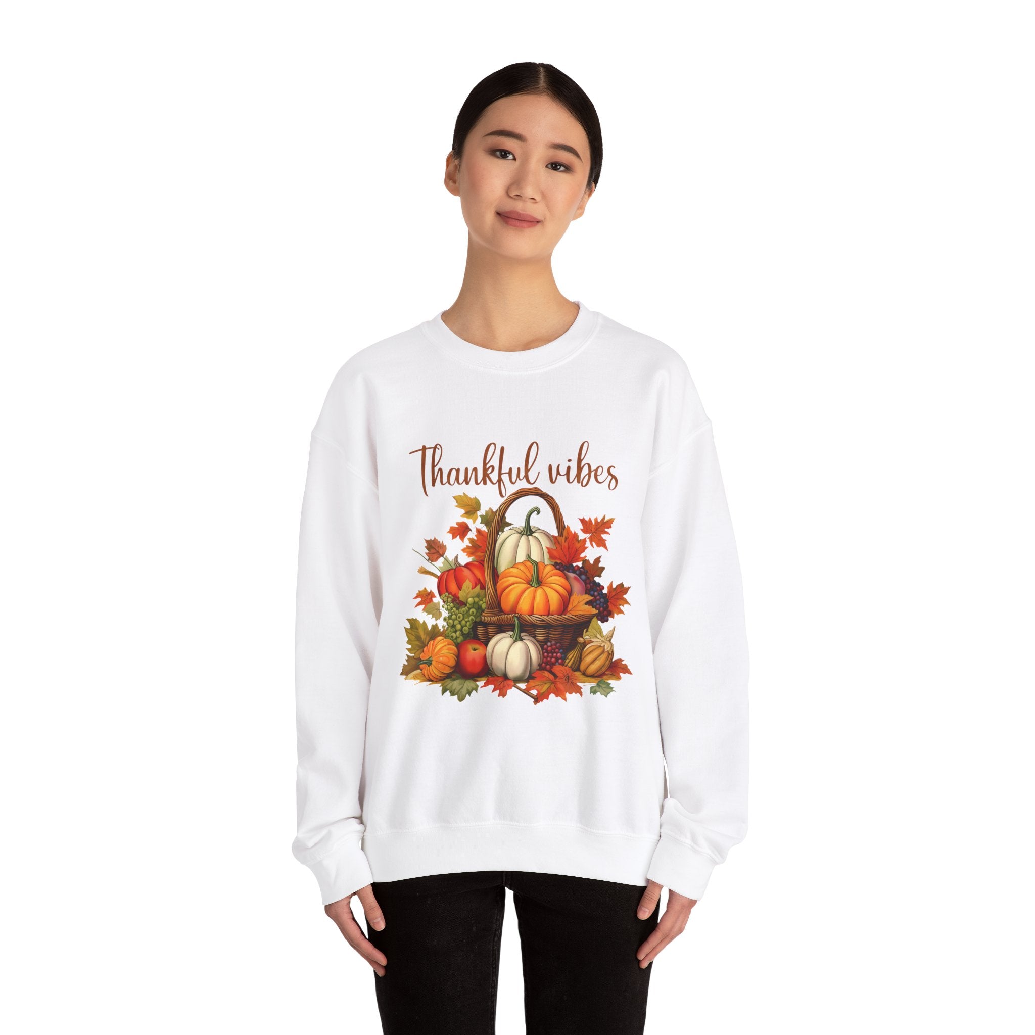 Thankful Vibes Autumn Harvest Sweatshirt