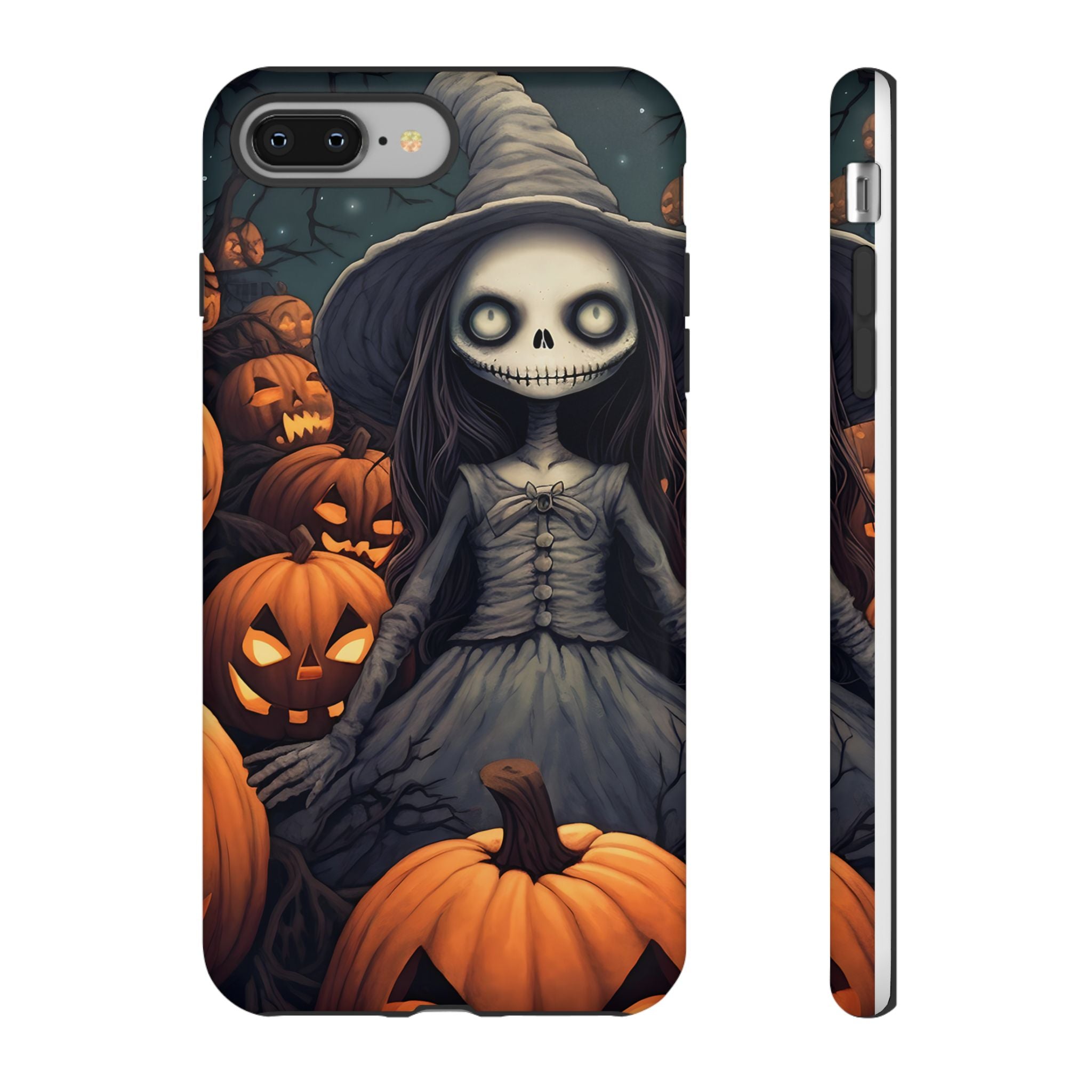 Spooky Witch Girl Hexagon Stone iPhone Case