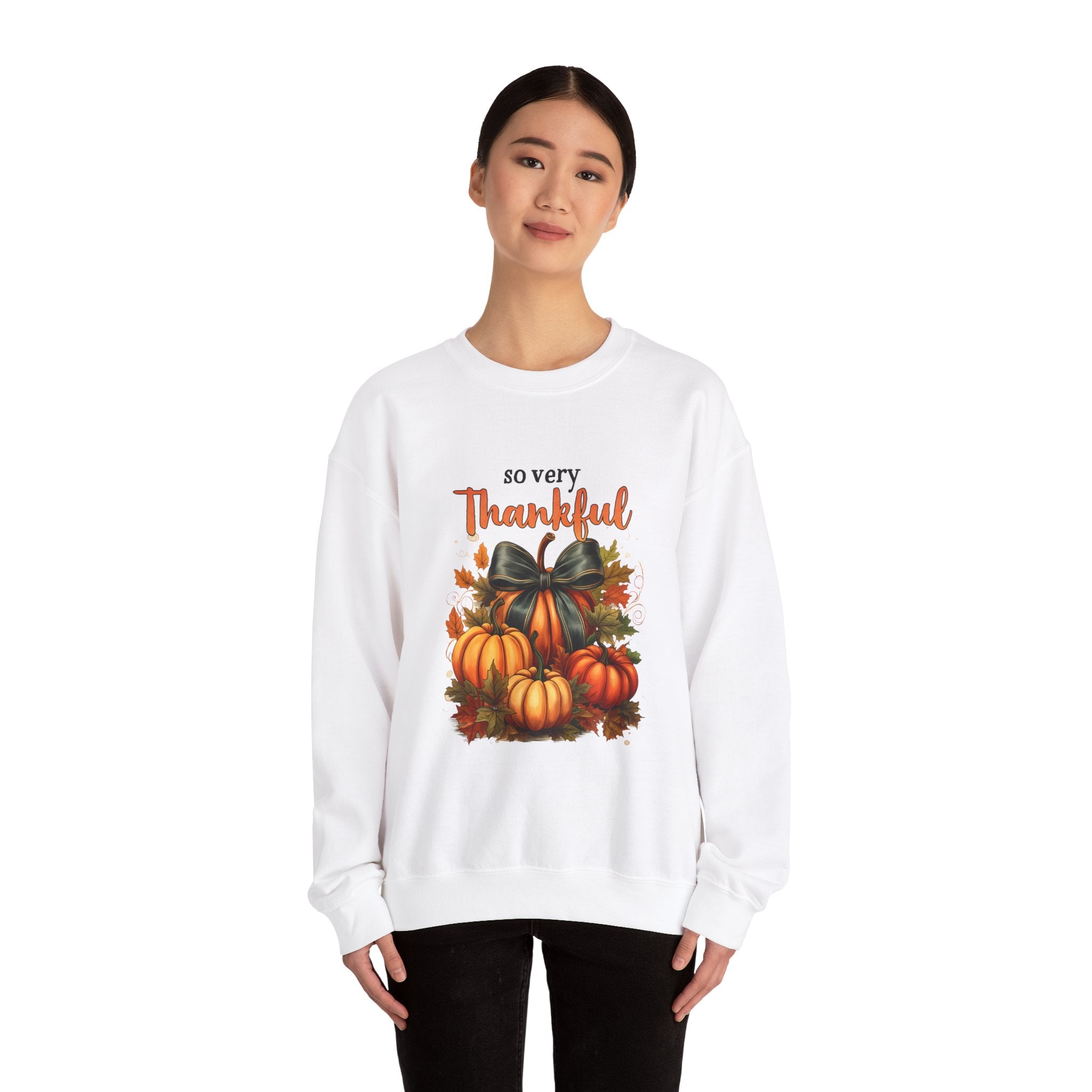 So Very Thankful Pumpkin Thanksgiving Sweatshirt