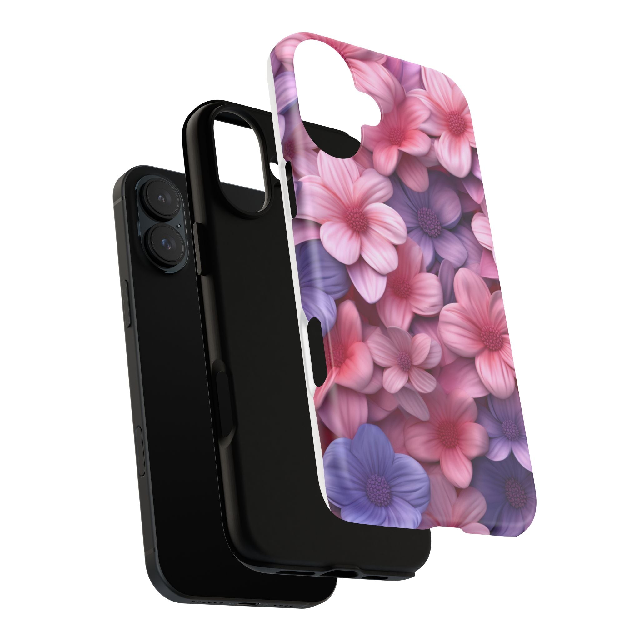 Floral Bloom Hexagon Stone iPhone Case