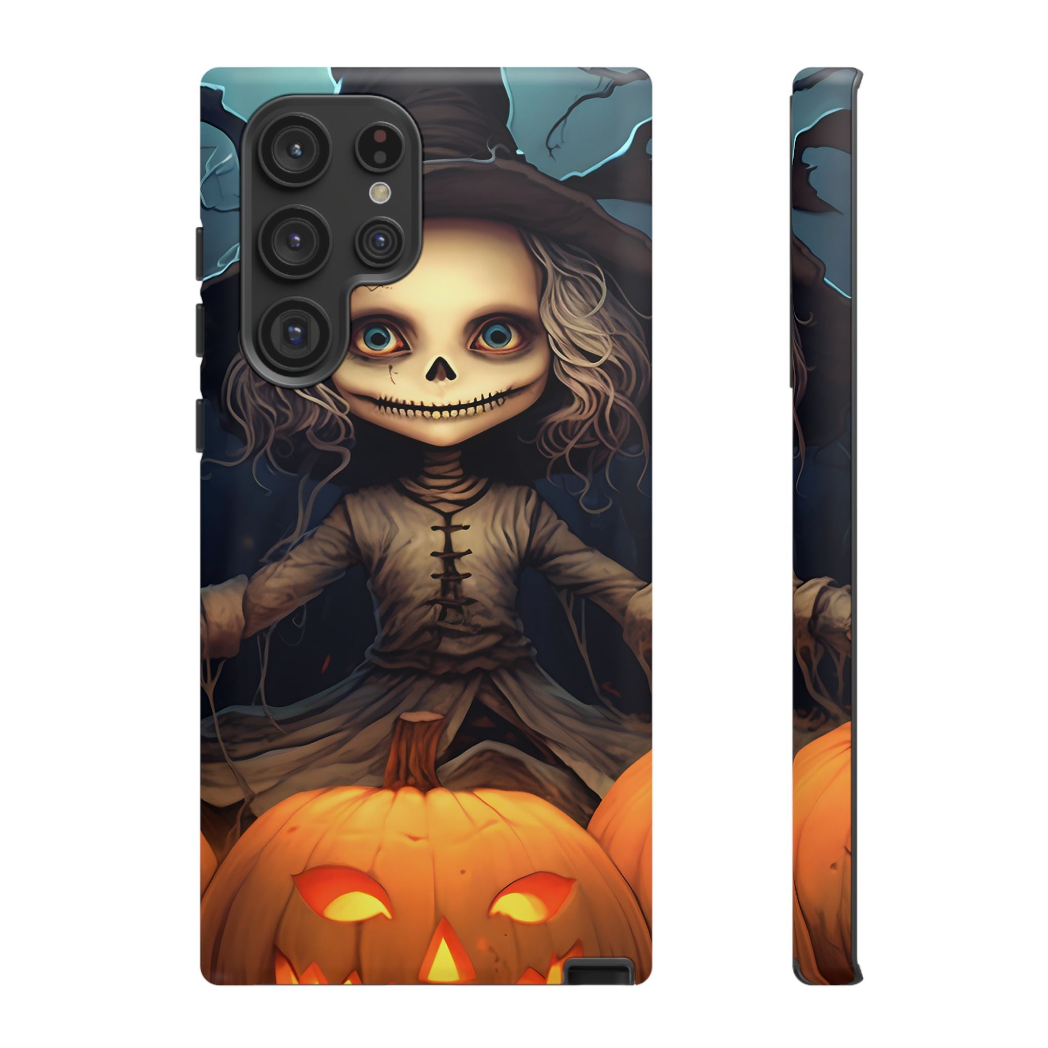 Spooky Skull Girl Halloween Samsung Case