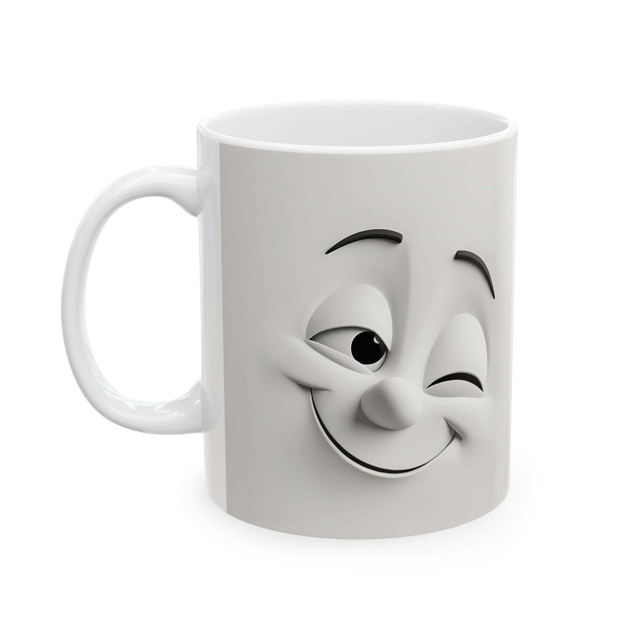 Winking Buddies Clay Mug