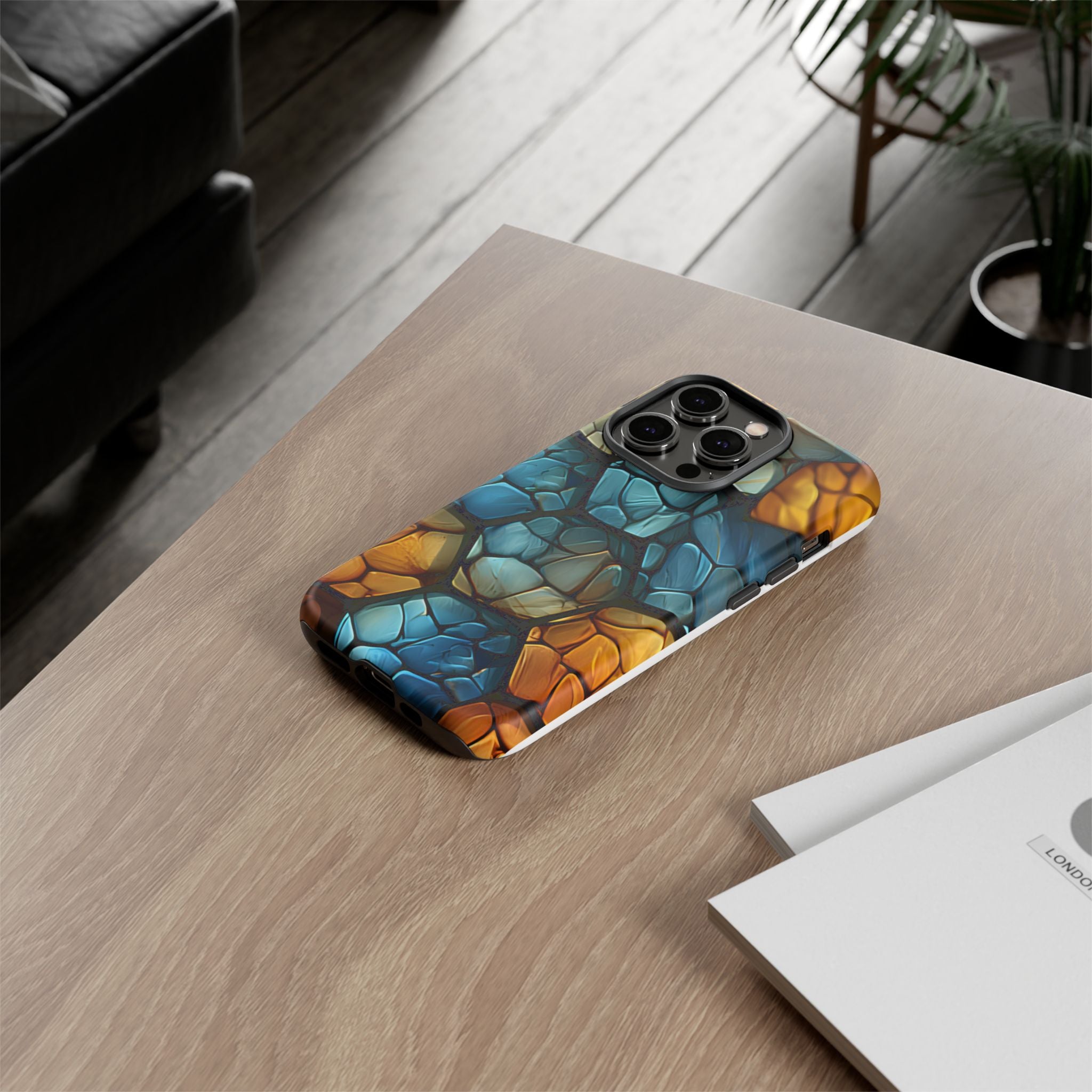 Abstract Stone Mosaic iPhone Case