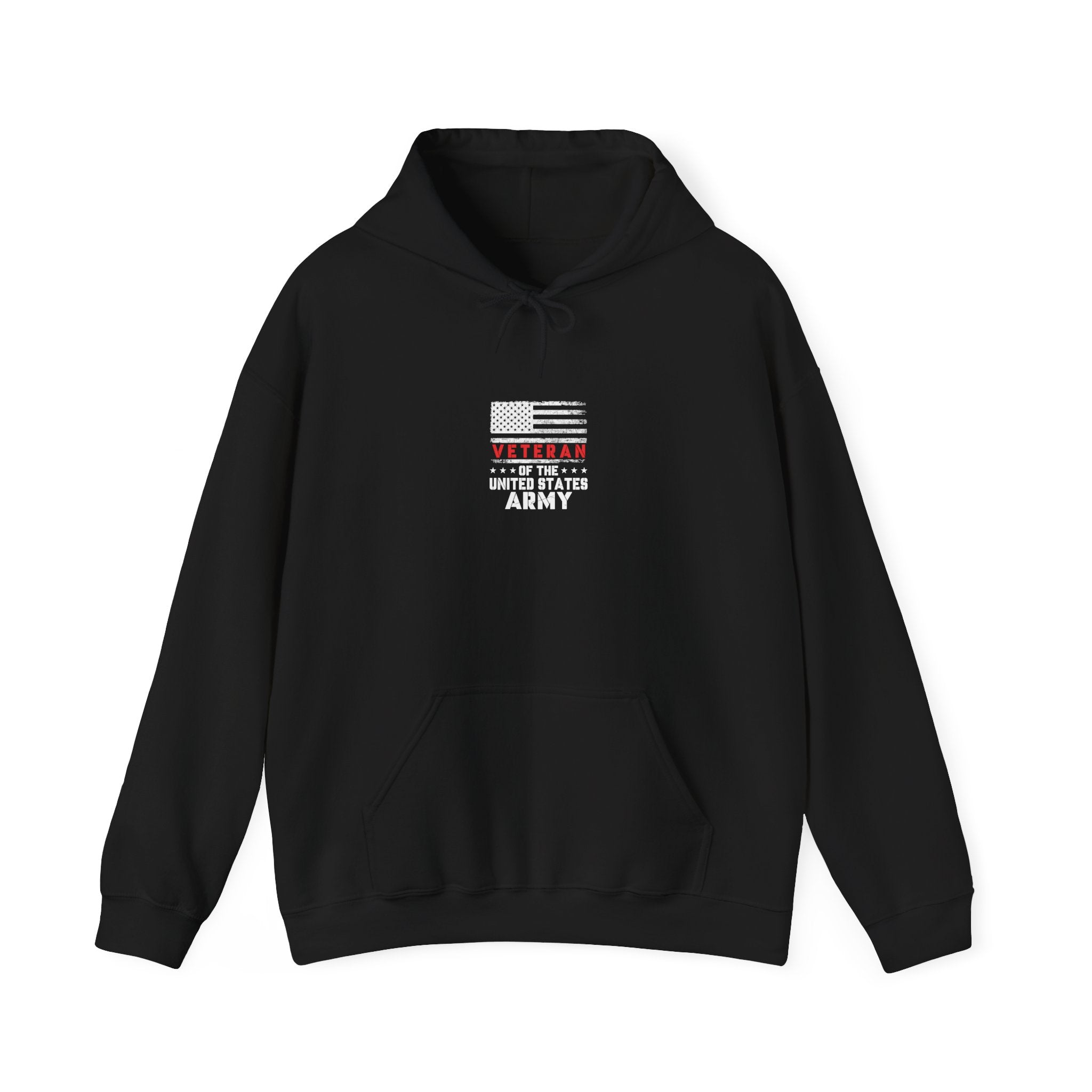 Veteran US Army Hoodie - Vintage Flag