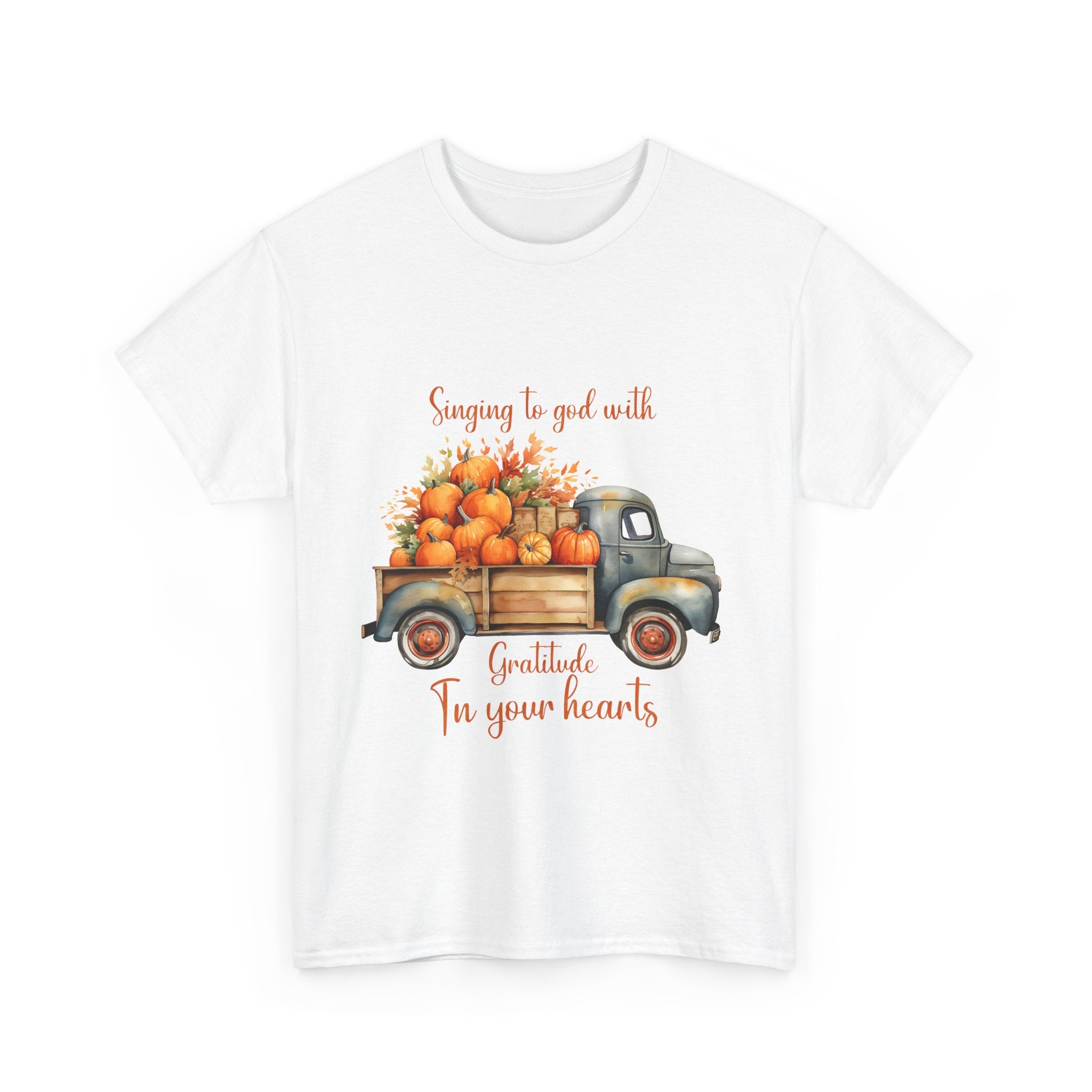 Harvest Gratitude Thanksgiving Truck T-Shirt