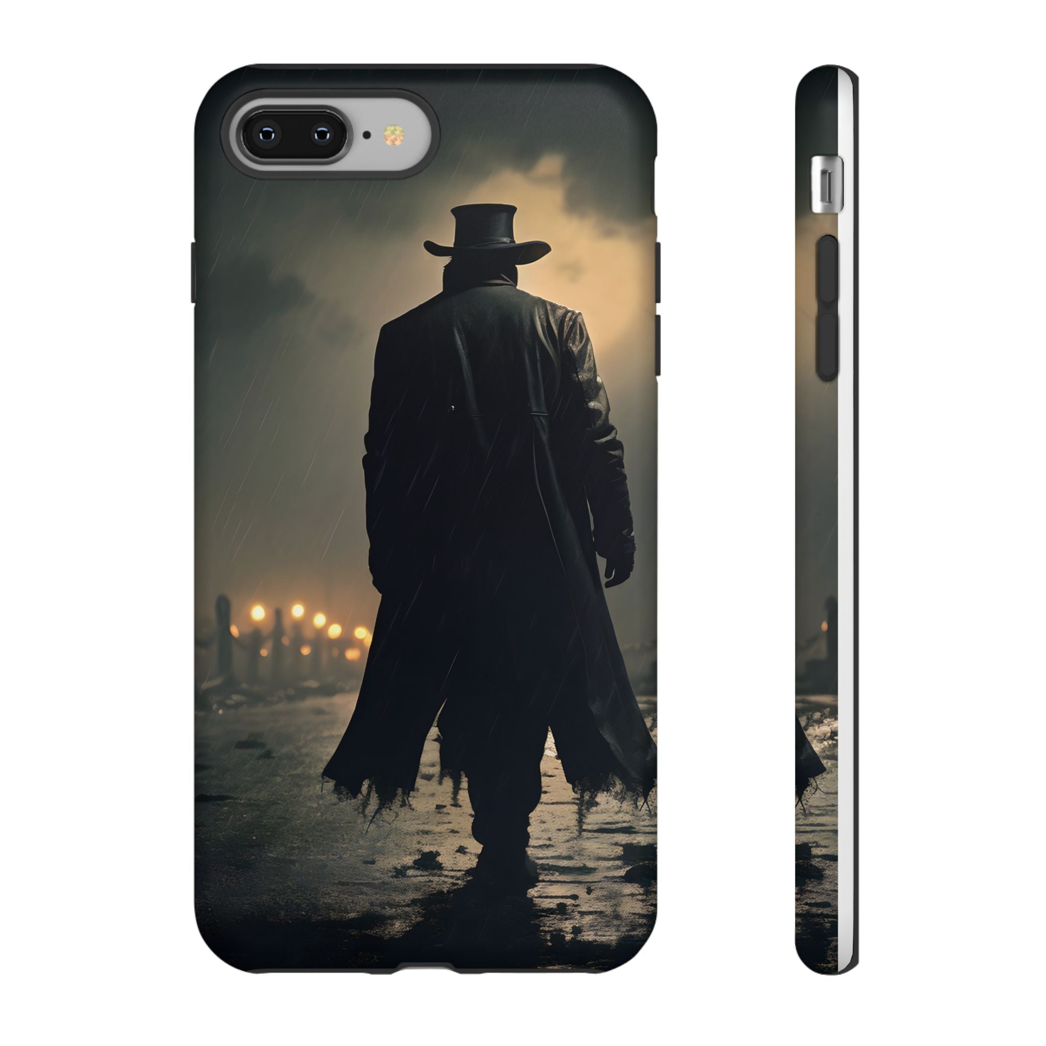 Mysterious Night Walk Hexagon Stone iPhone Case