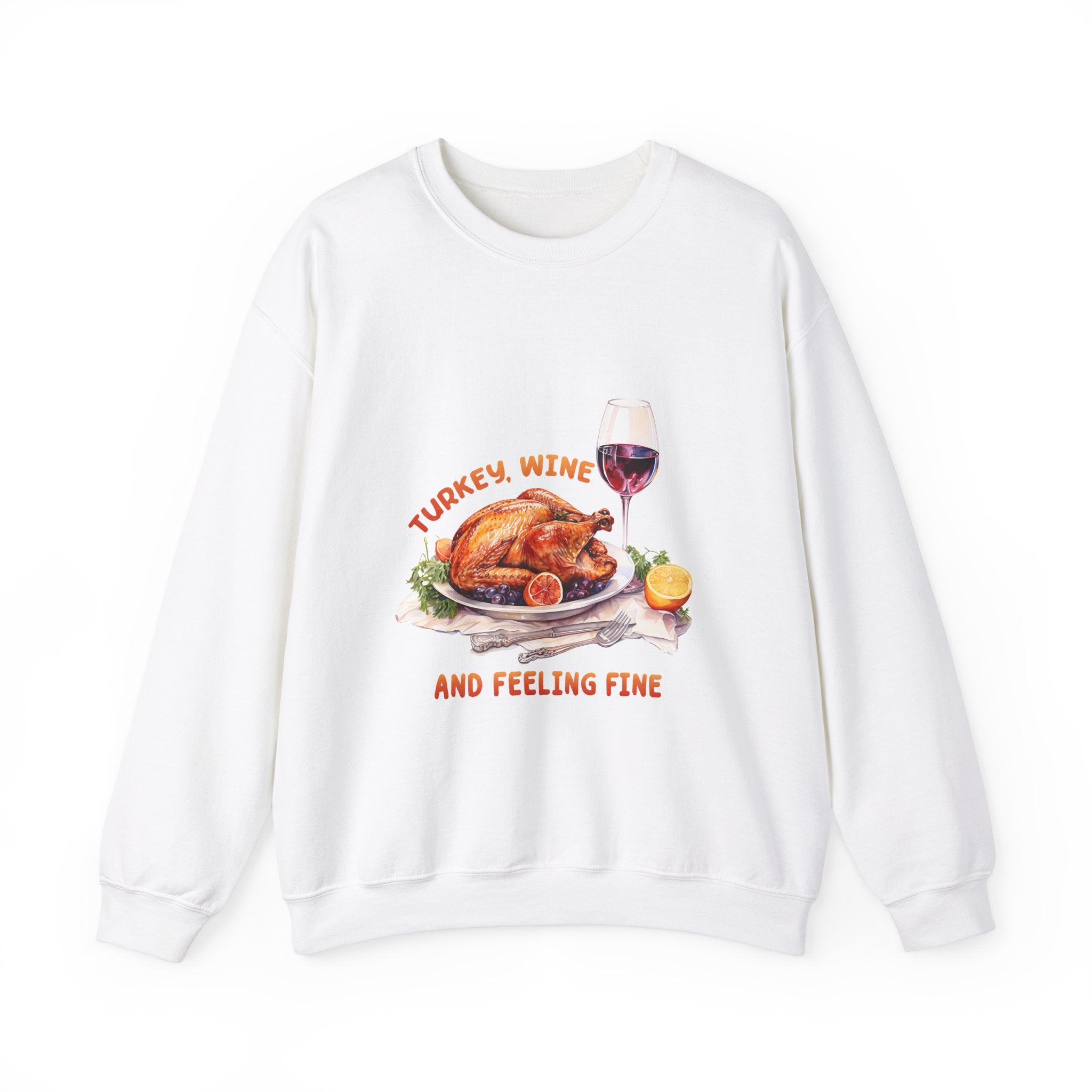 Thanksgiving Turkey Wine Sweatshirt