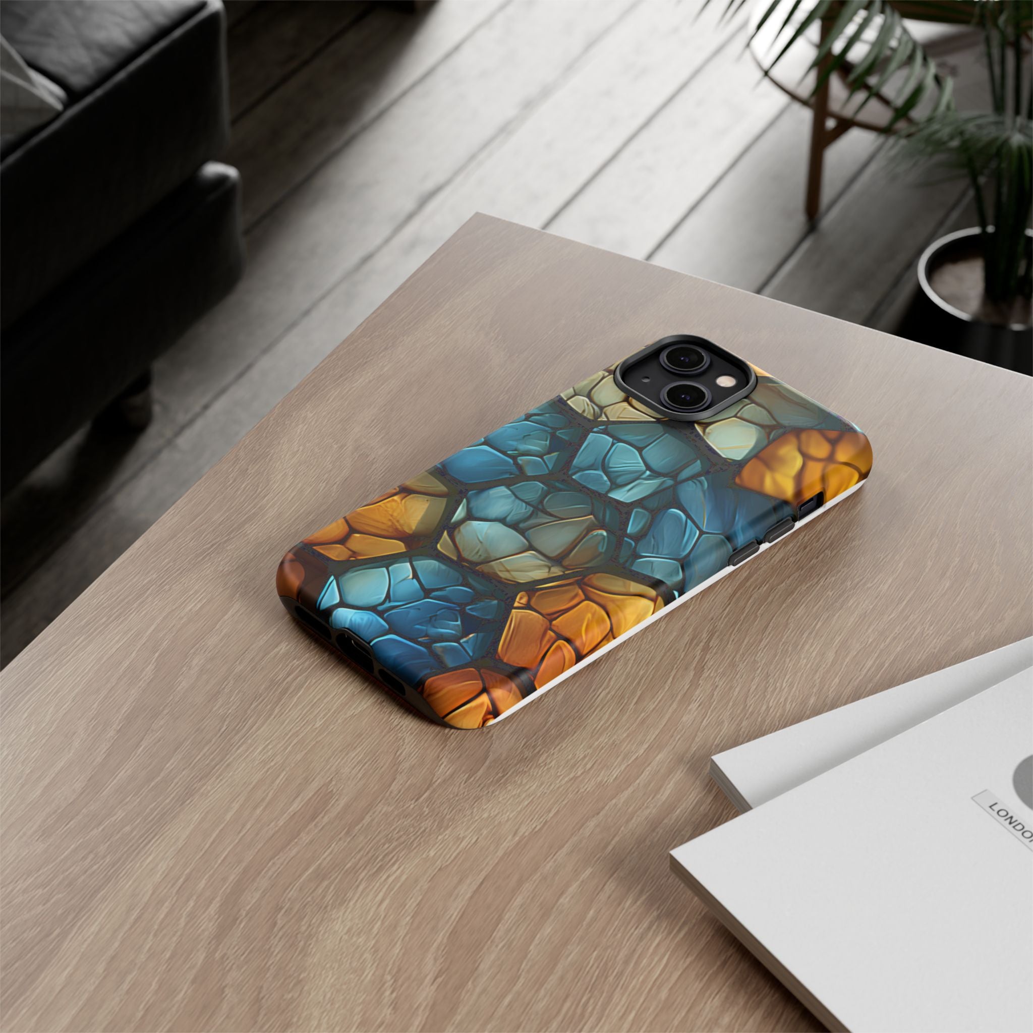 Abstract Stone Mosaic iPhone Case