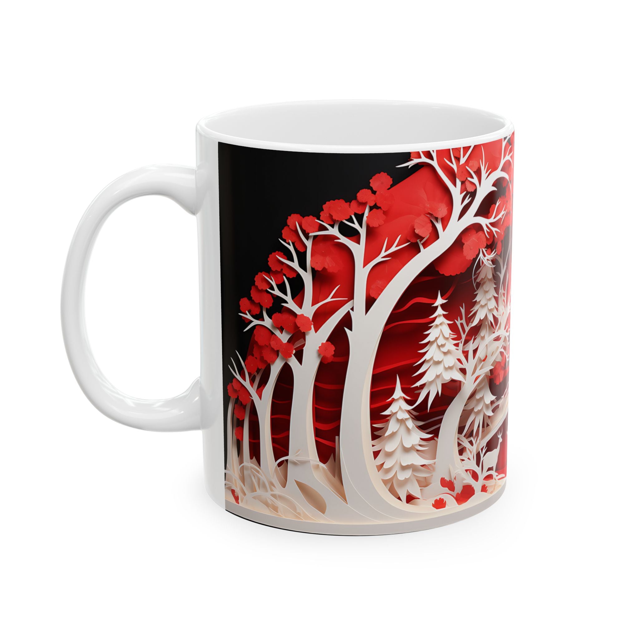 Winter Wonderland Papercut Art Mug