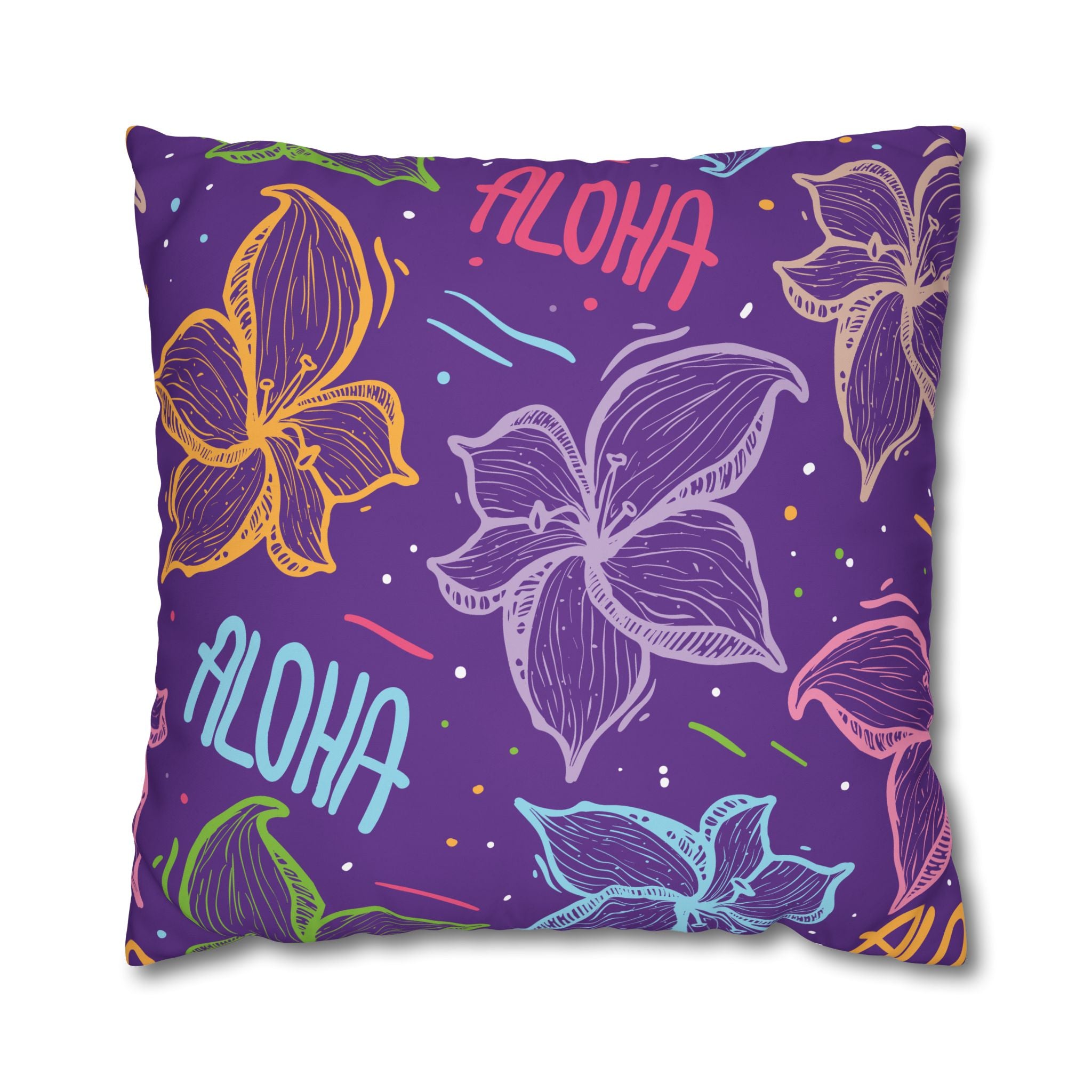 Aloha Lily Pillowcase - Tropical Floral