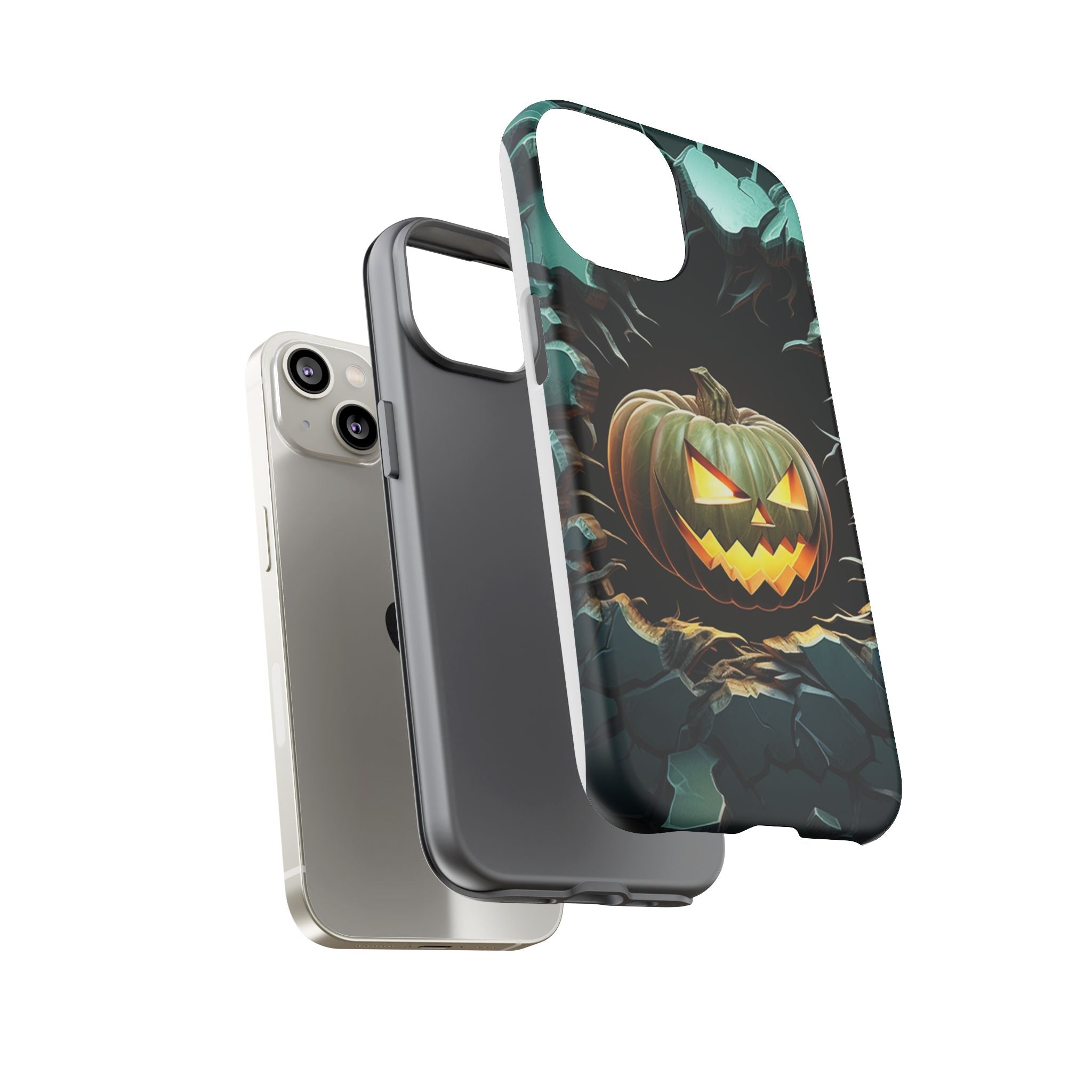 Spooky Jack-o'-Lantern Hexagon iPhone Case