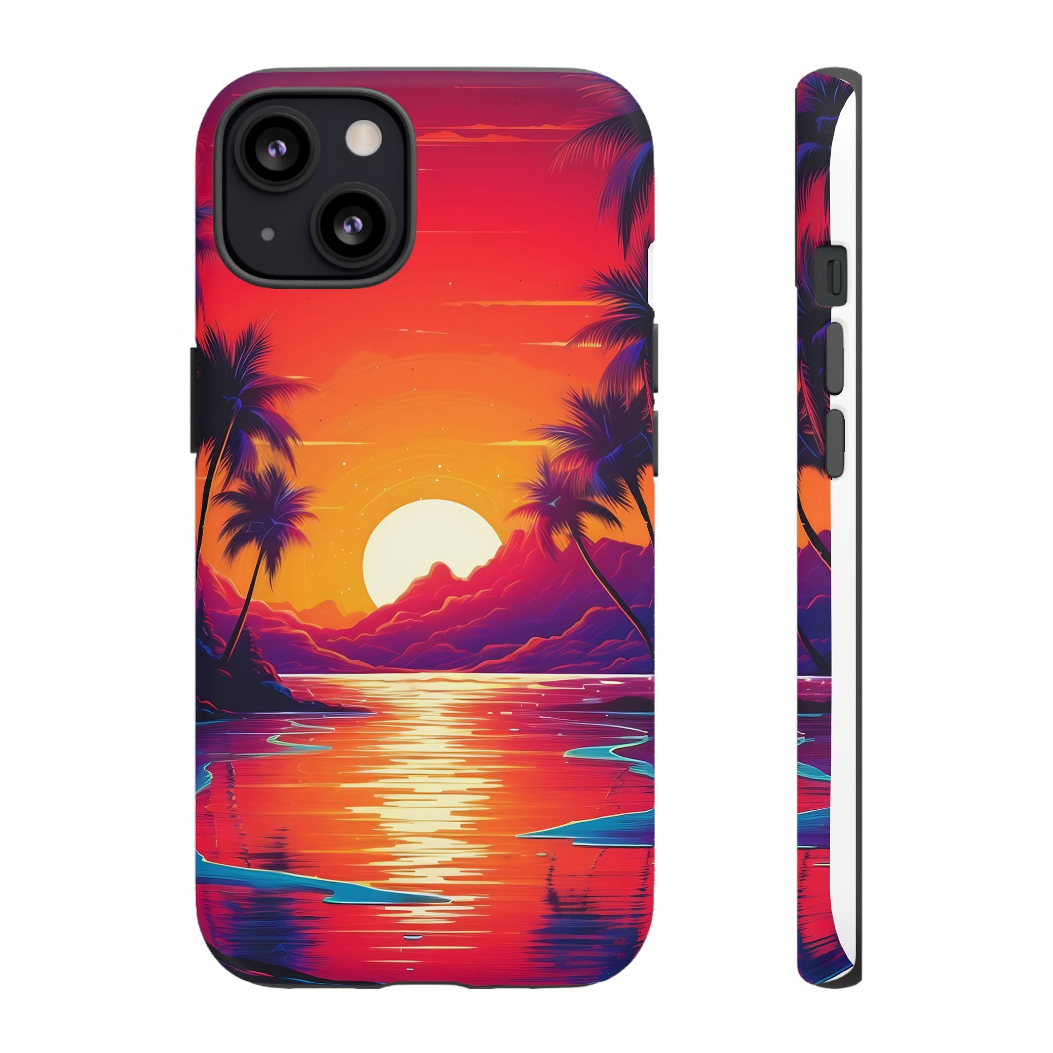 Sunset Beach Hexagon iPhone Case