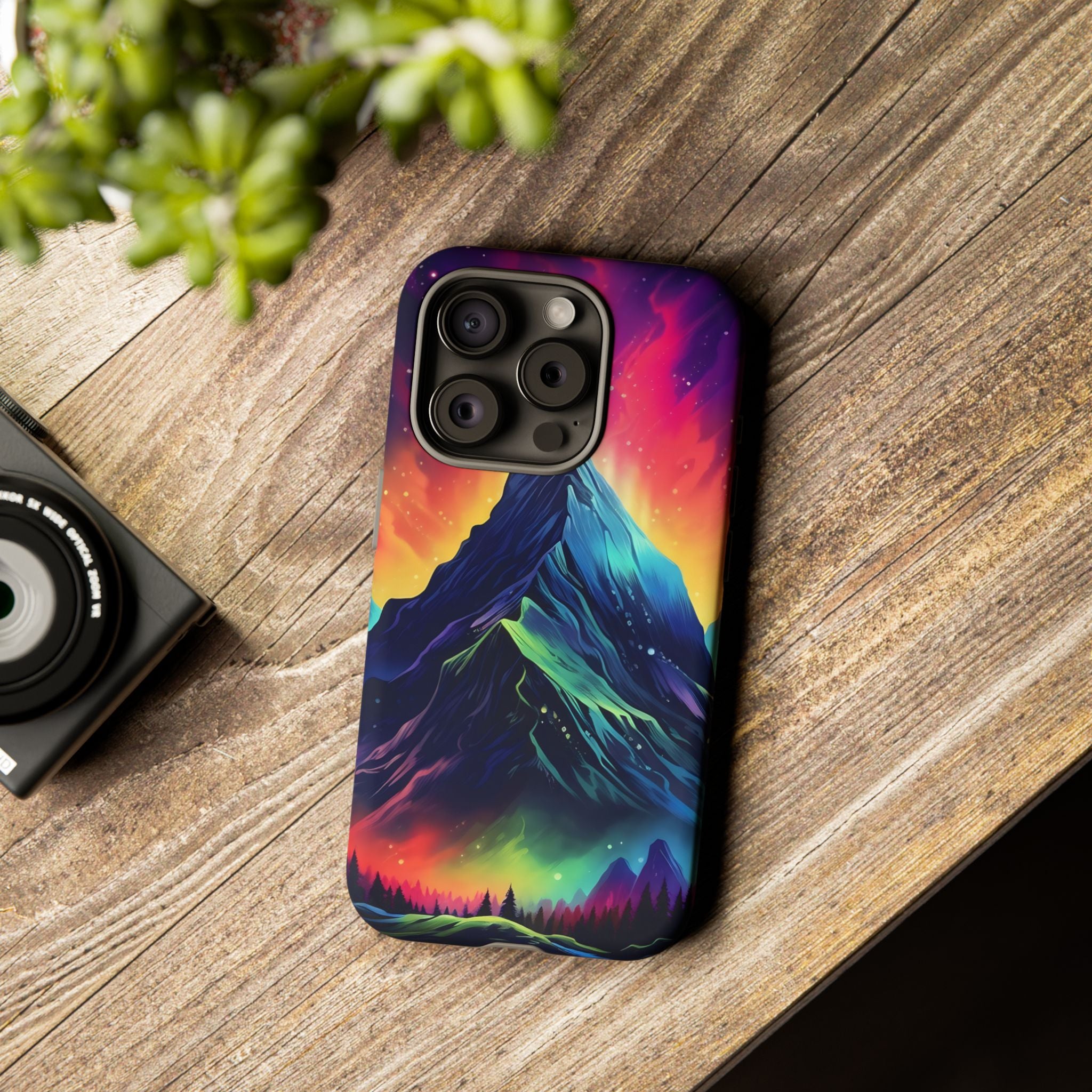 Cosmic Mountain iPhone Case - Hexagon Stone