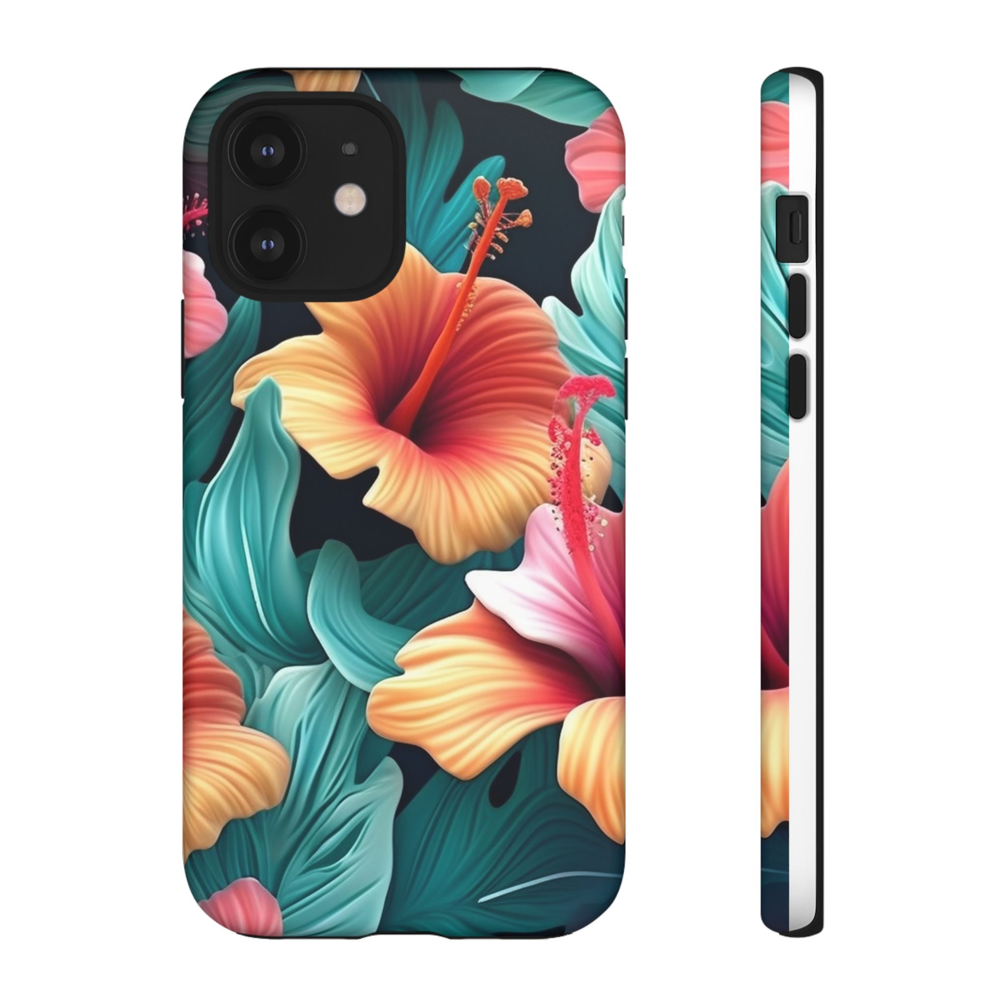 Tropical Hibiscus Hexagon iPhone Case