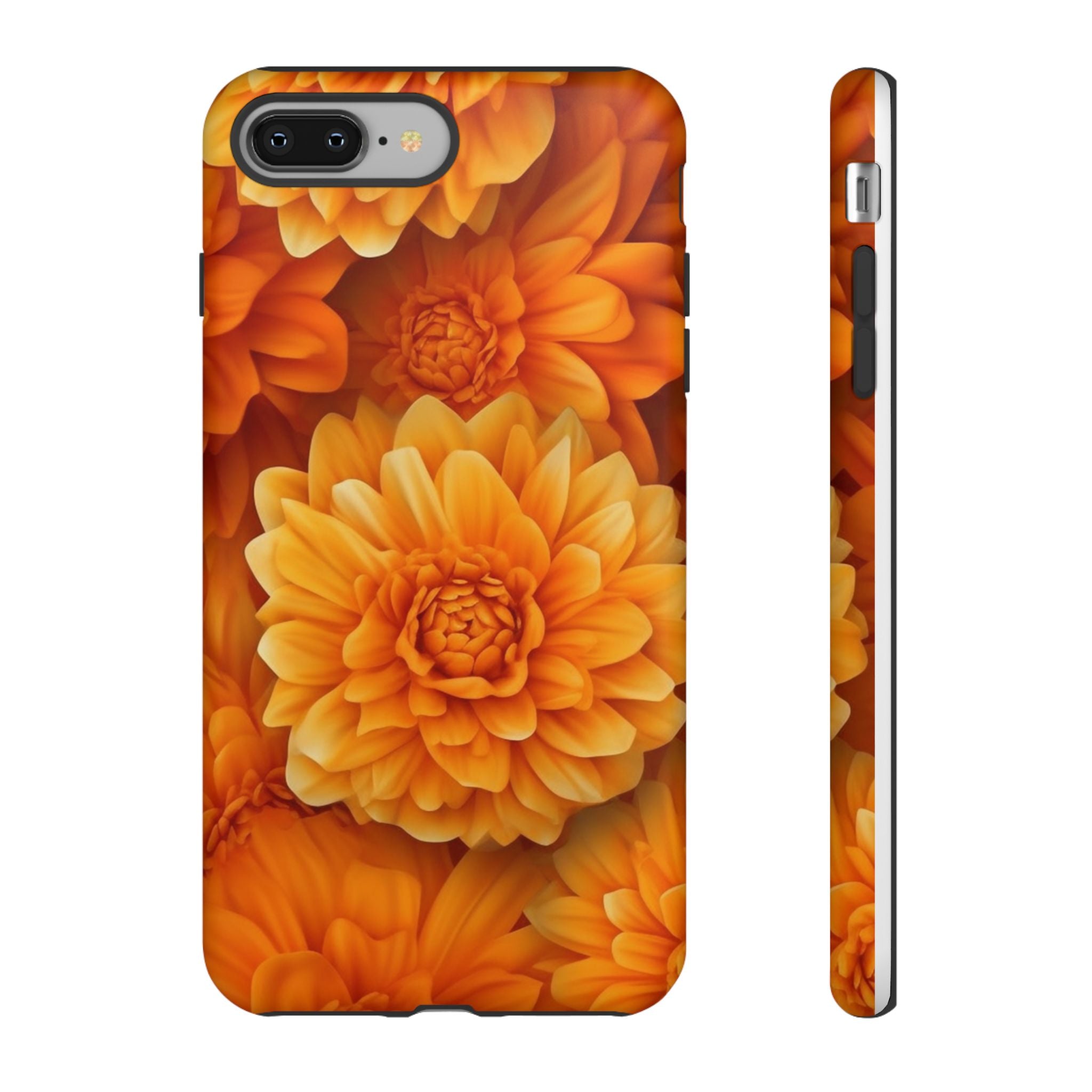 Fiery Dahlia Hexagon iPhone Case