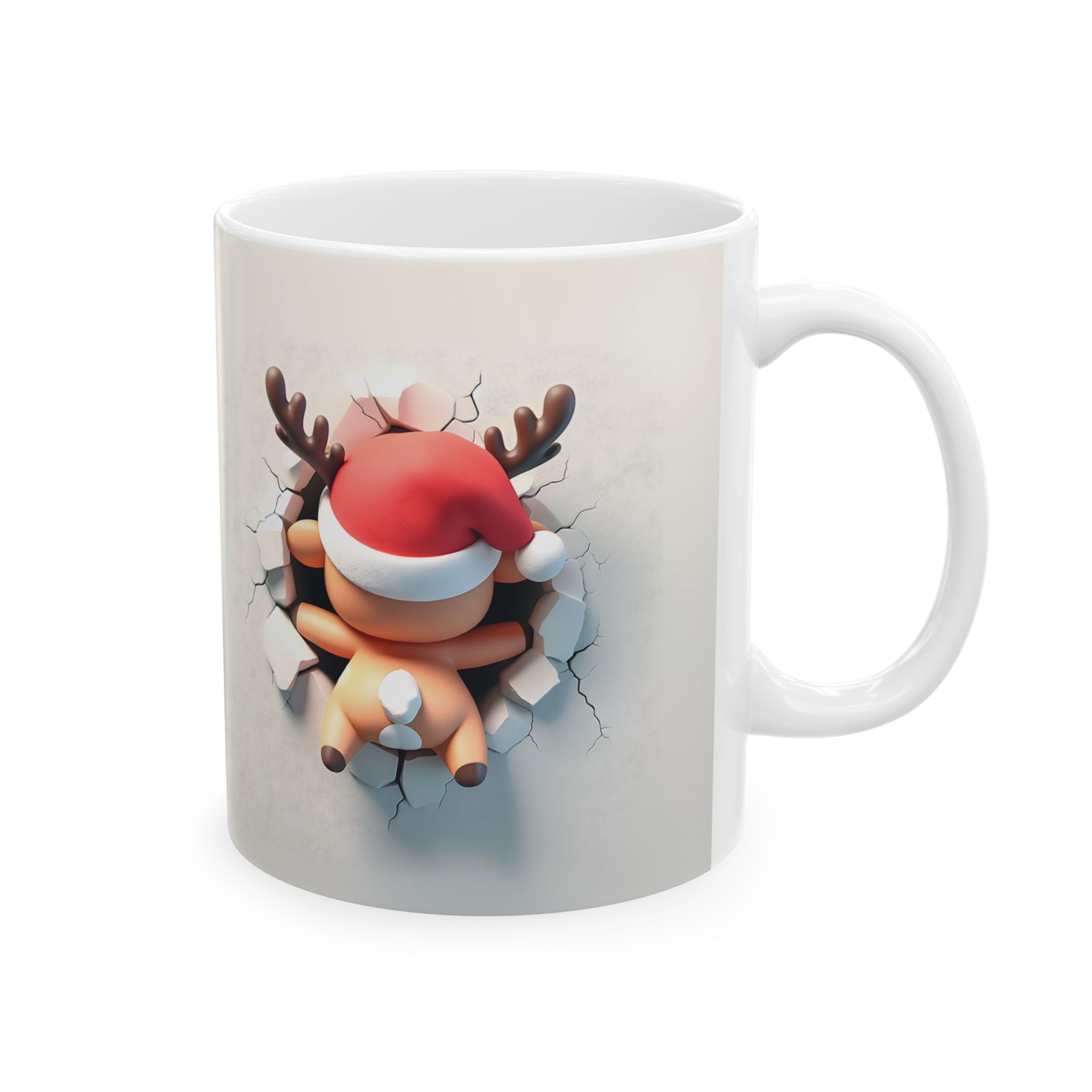 Cute Reindeer Christmas Mug