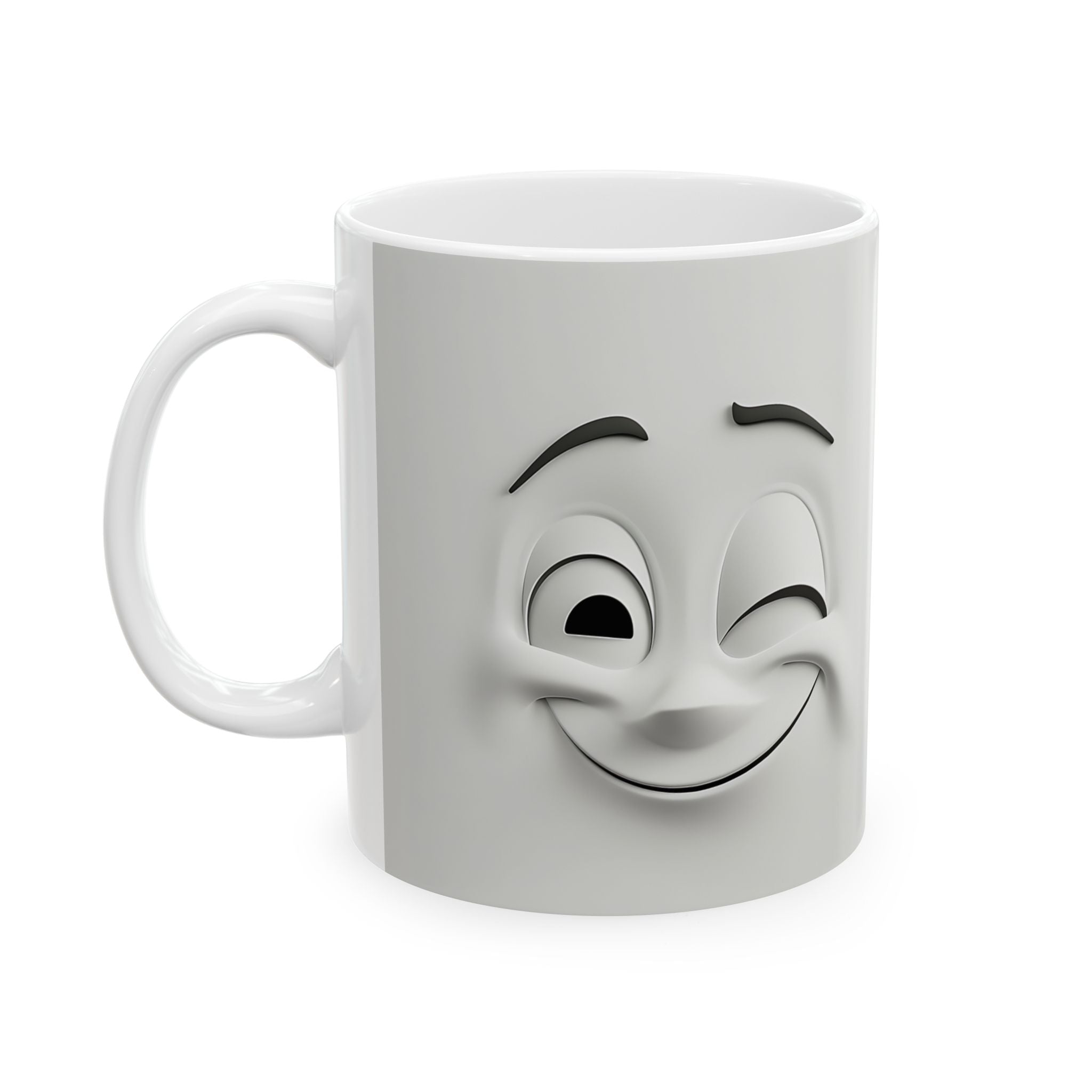 Winking Faces Mug - Cute Coffee Cup