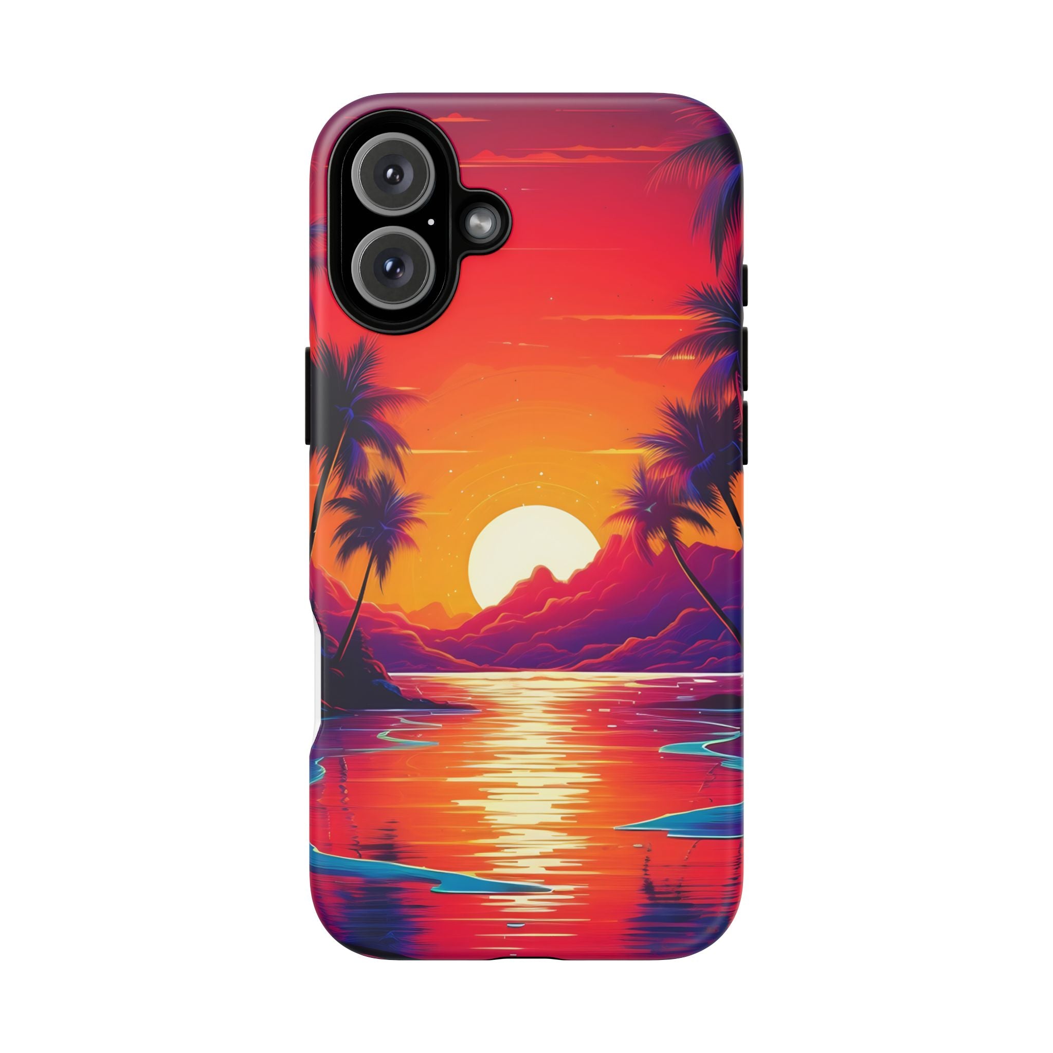 Sunset Beach Hexagon iPhone Case