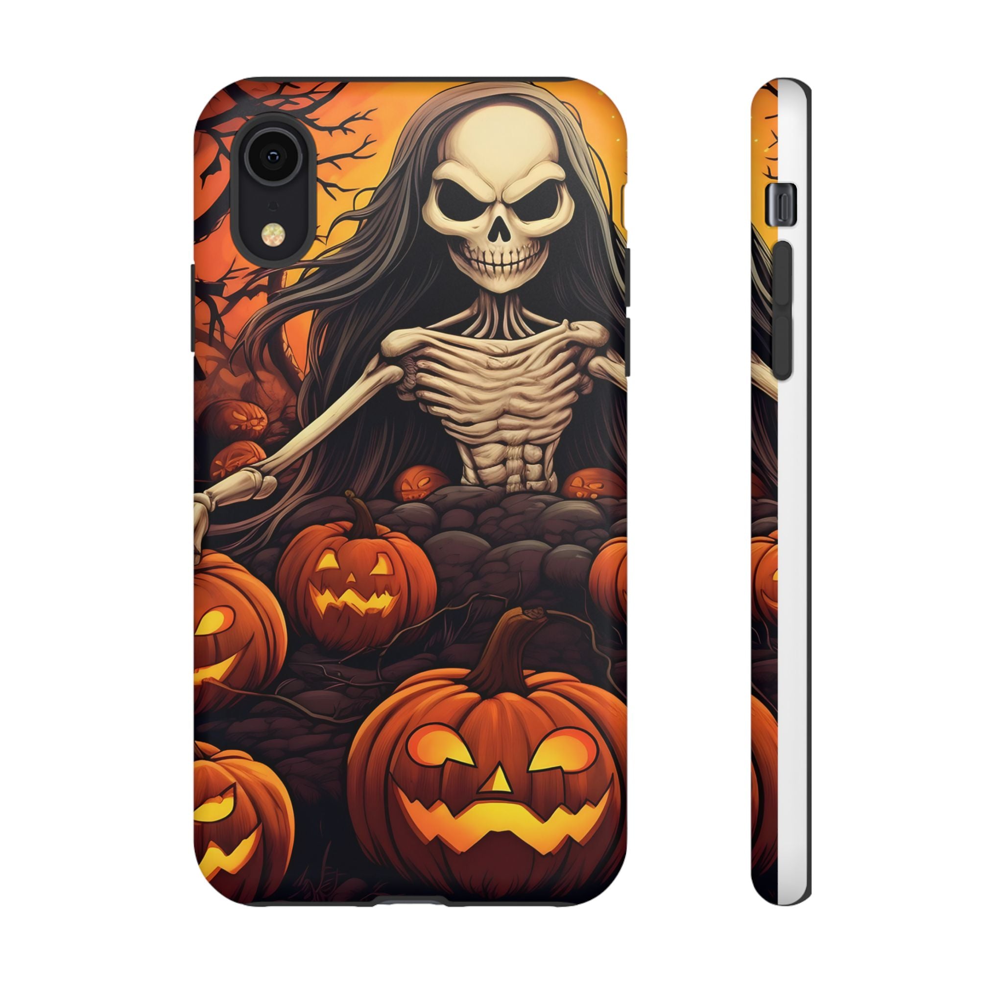 Spooky Skeleton Hexagon iPhone Case