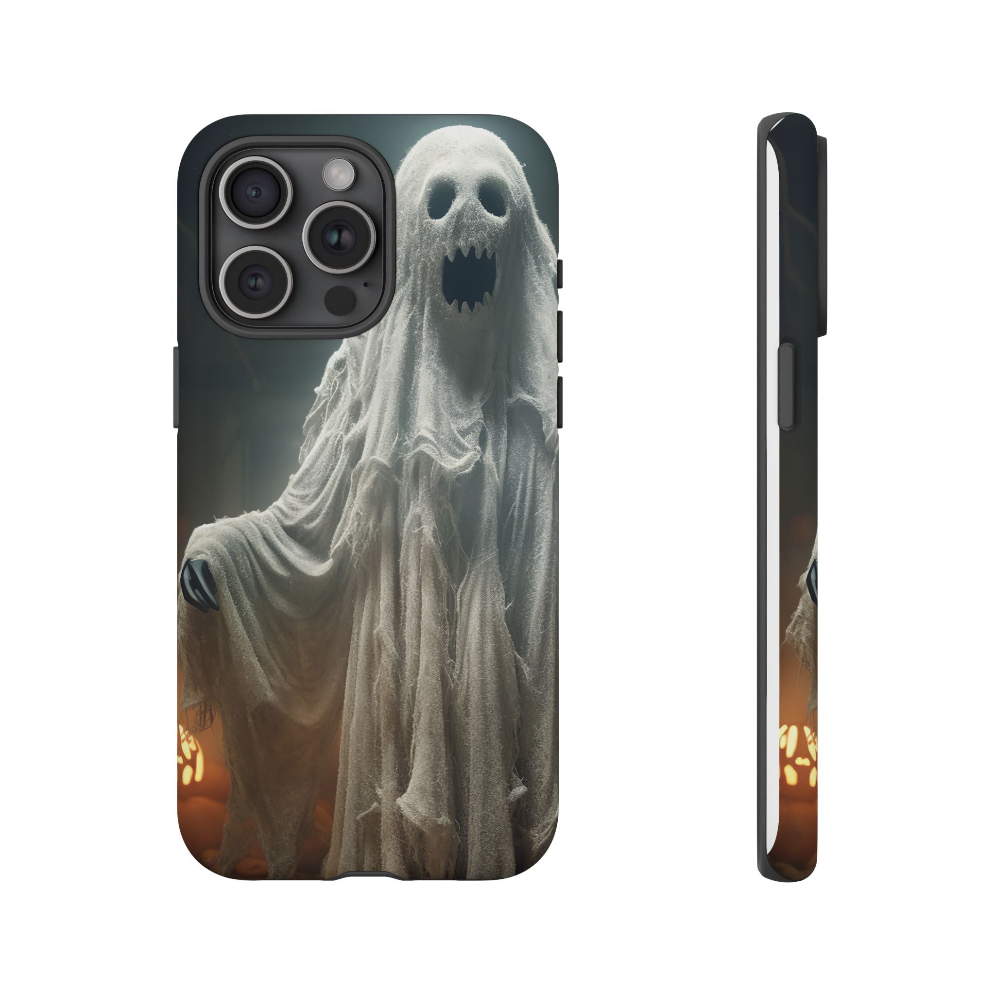 Spooky Ghost Hexagon Stone iPhone Case