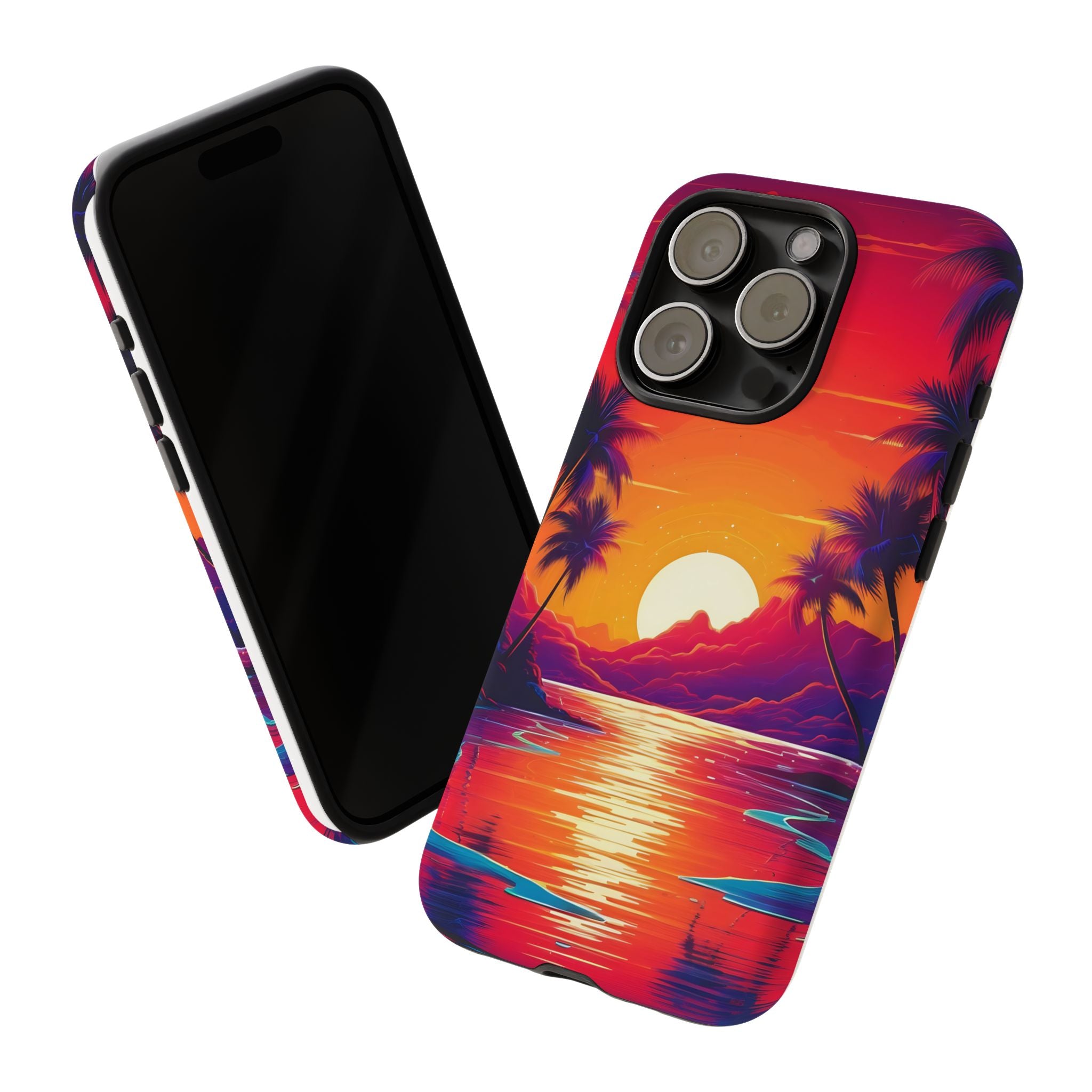 Sunset Beach Hexagon iPhone Case