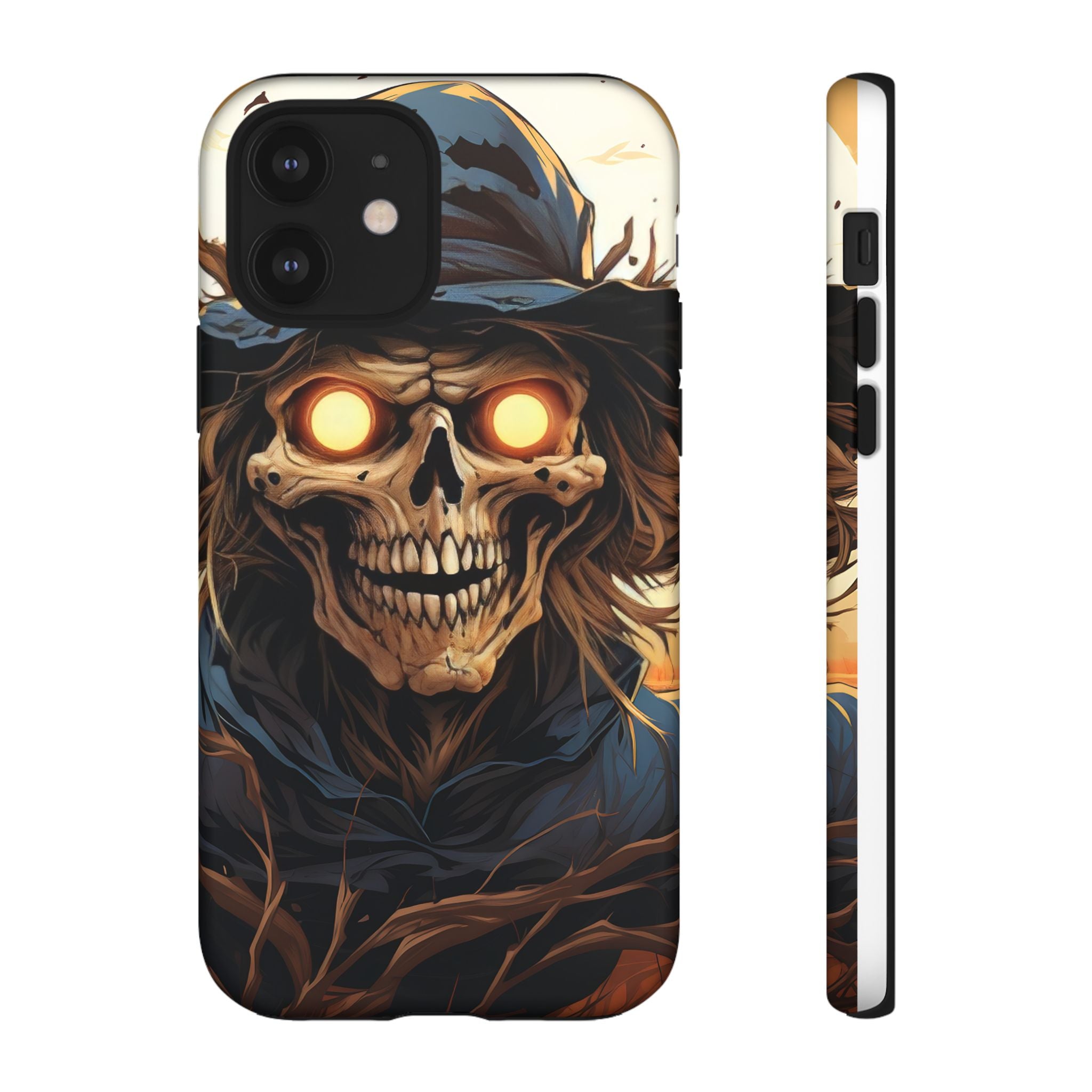 Eerie Scarecrow Hexagon Stone iPhone Case