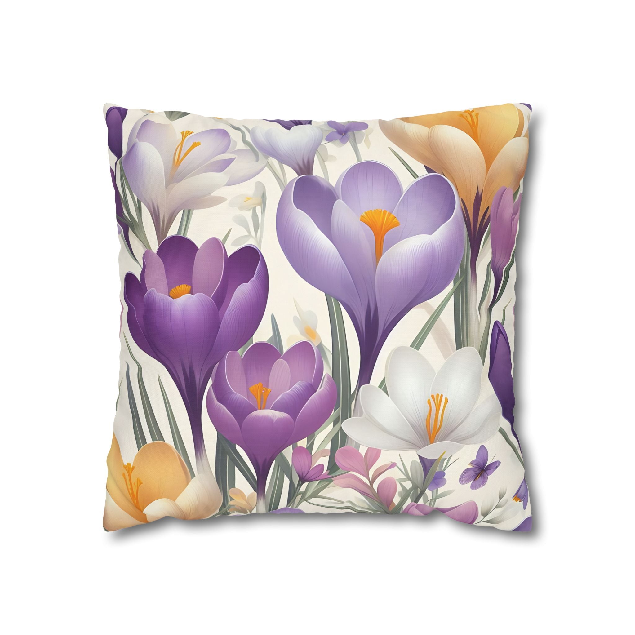 Floral Crocus Pillowcase - Botanical Bloom