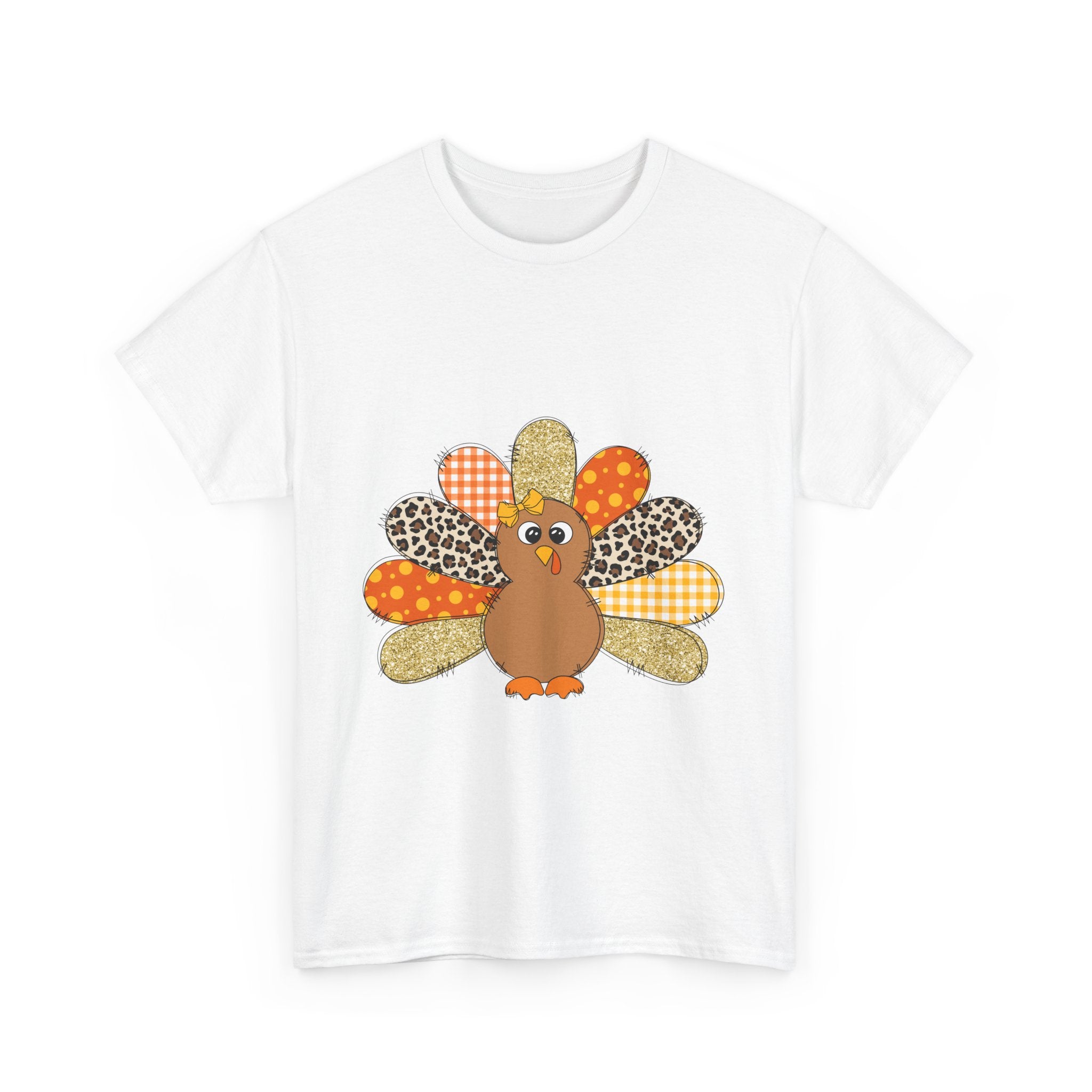 Patchwork Turkey Thanksgiving T-Shirt