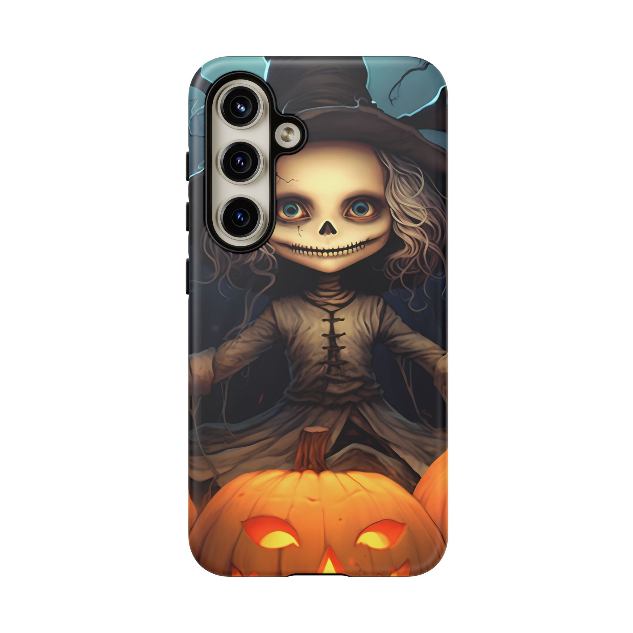 Spooky Skull Girl Halloween Samsung Case