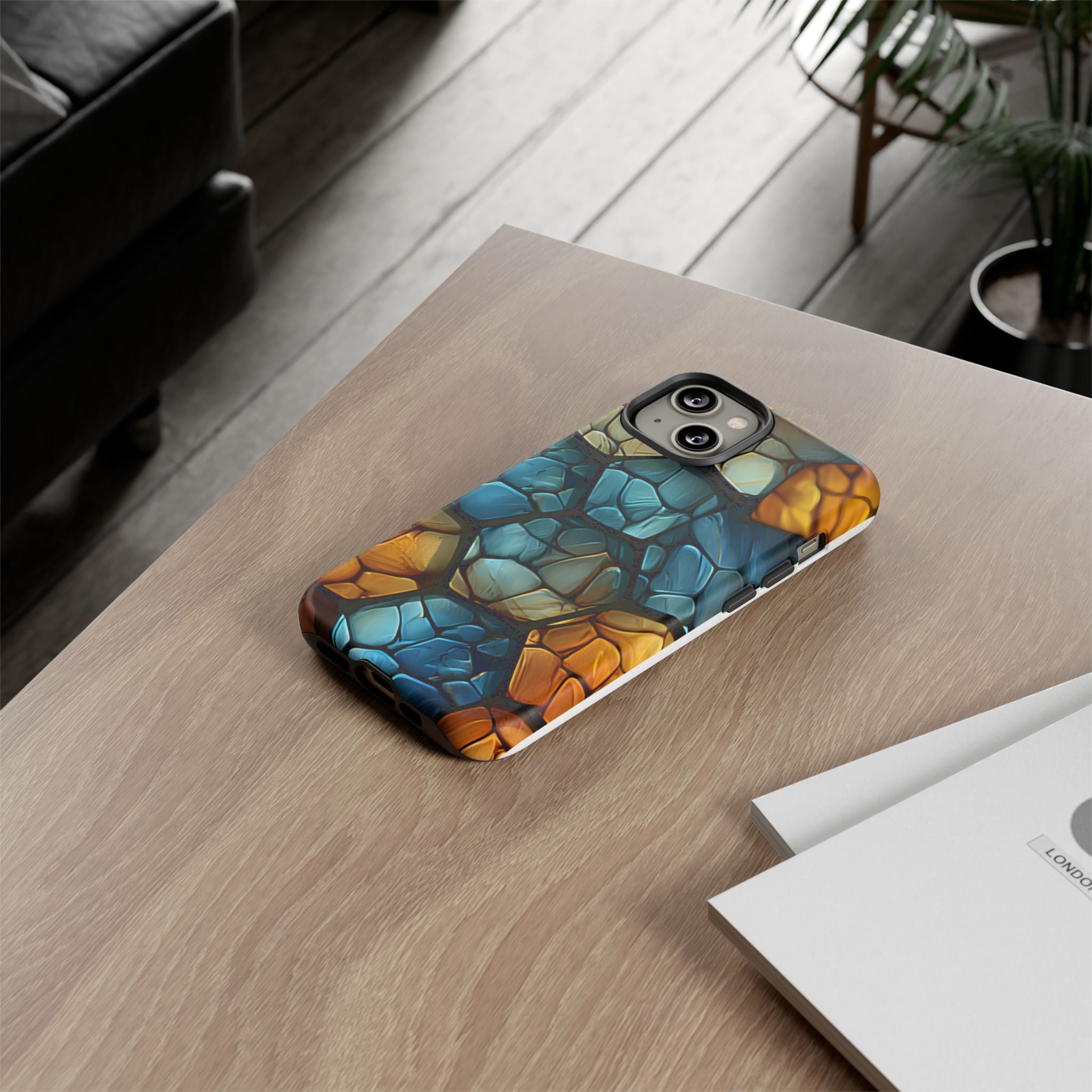 Abstract Stone Mosaic iPhone Case