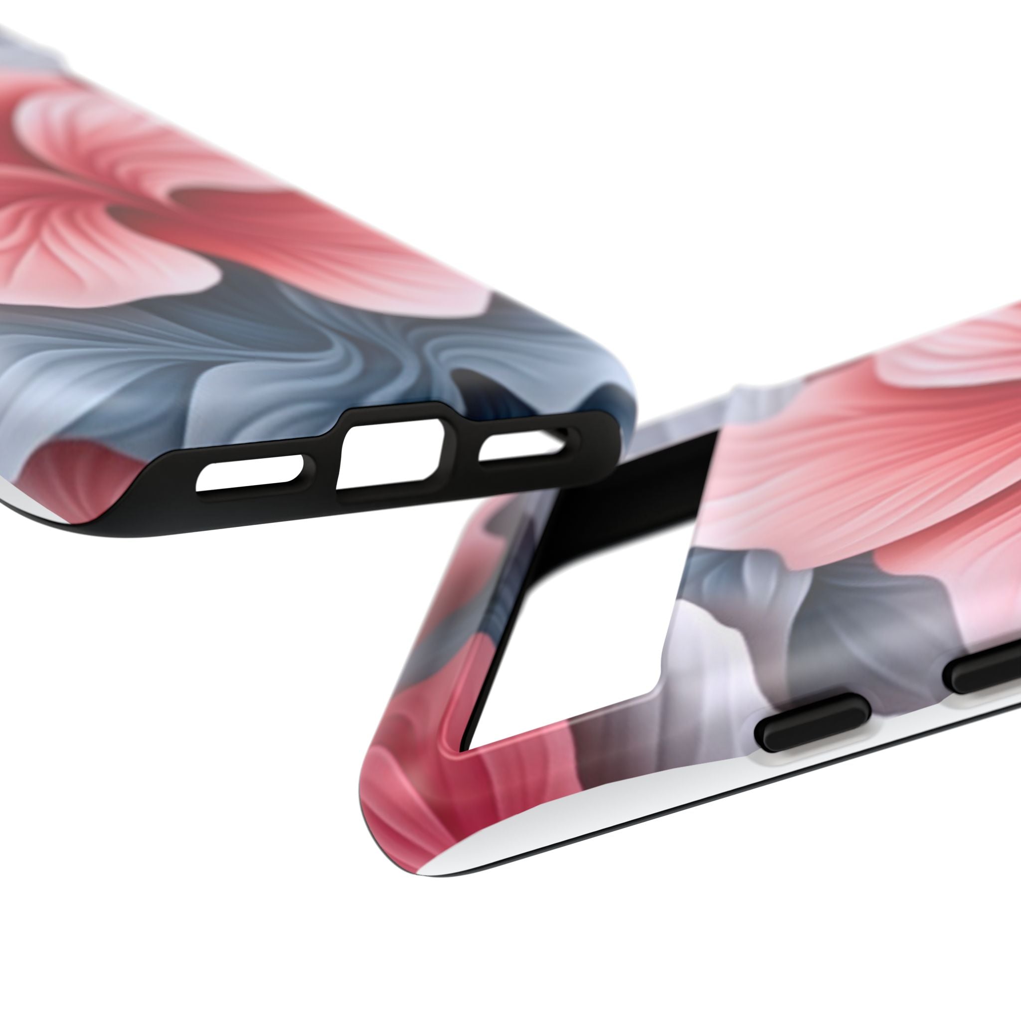 Abstract Floral Google Pixel Case (All Models) - Pink & Grey