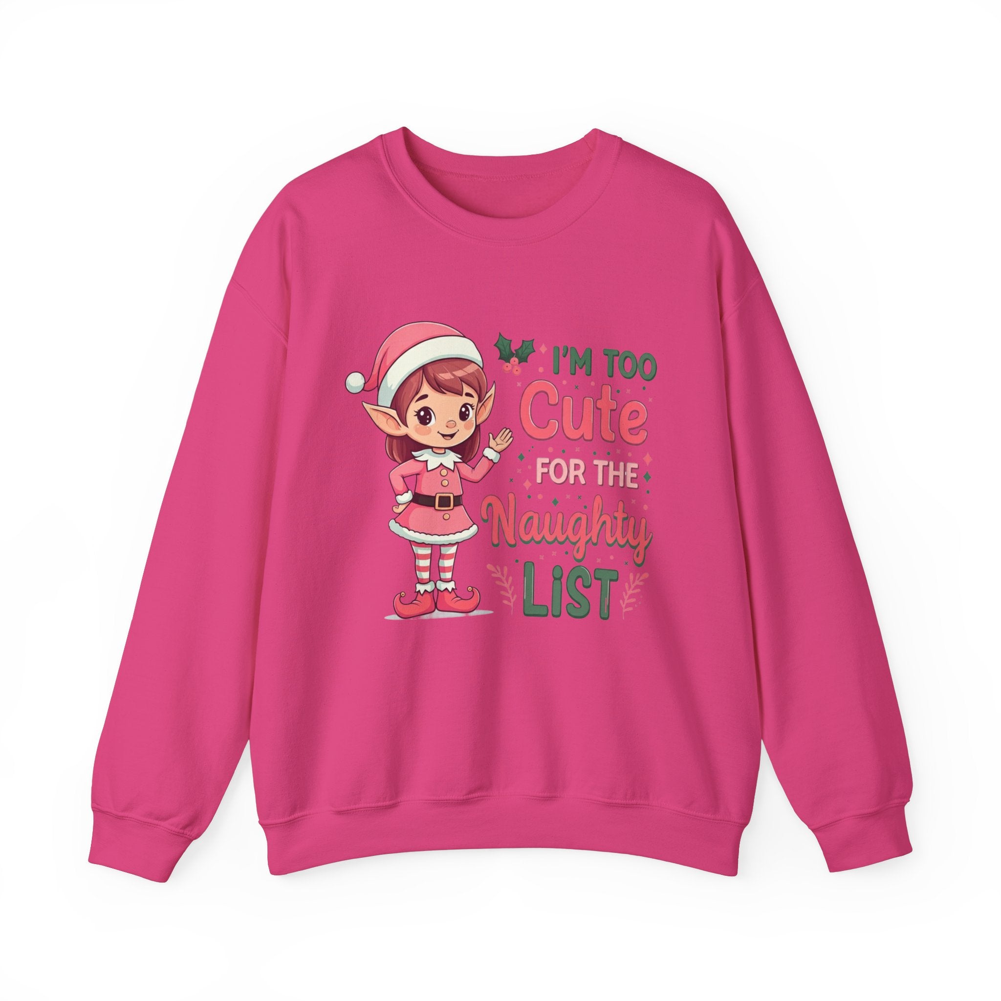 Too Cute Elf Christmas Sweatshirt