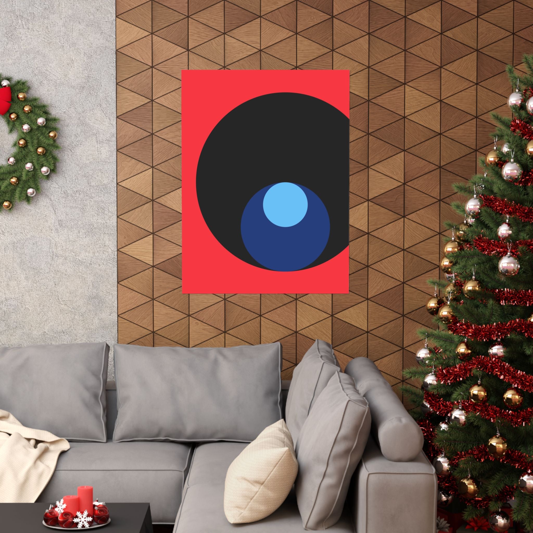 Abstract Red Circle Minimalist Poster