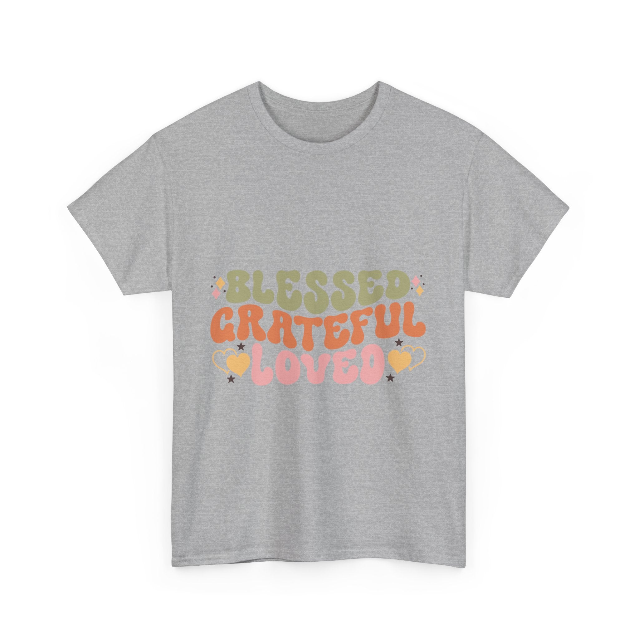 Blessed Grateful Loved Thanksgiving Tee