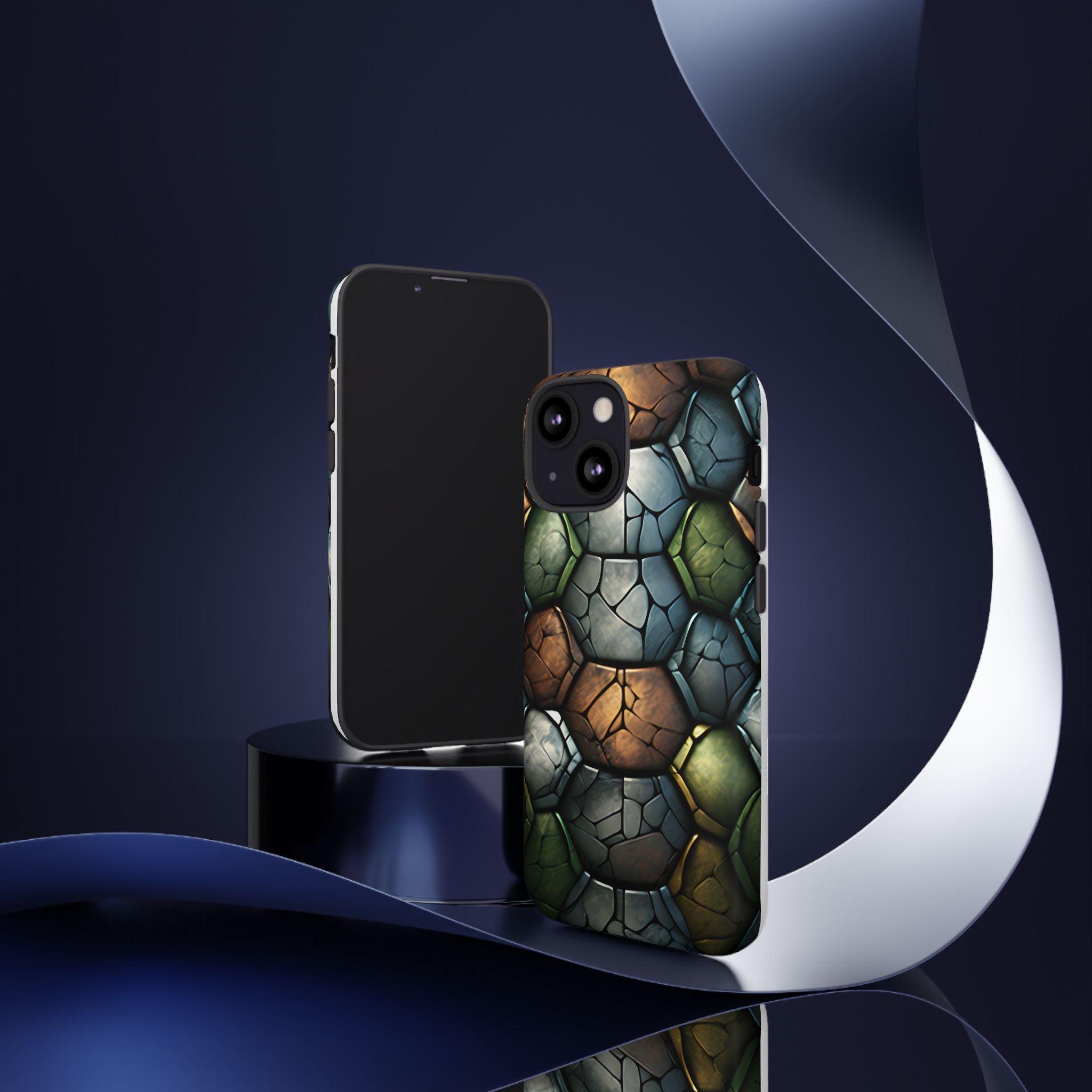 Hexagon Stone iPhone Case - Rugged Texture