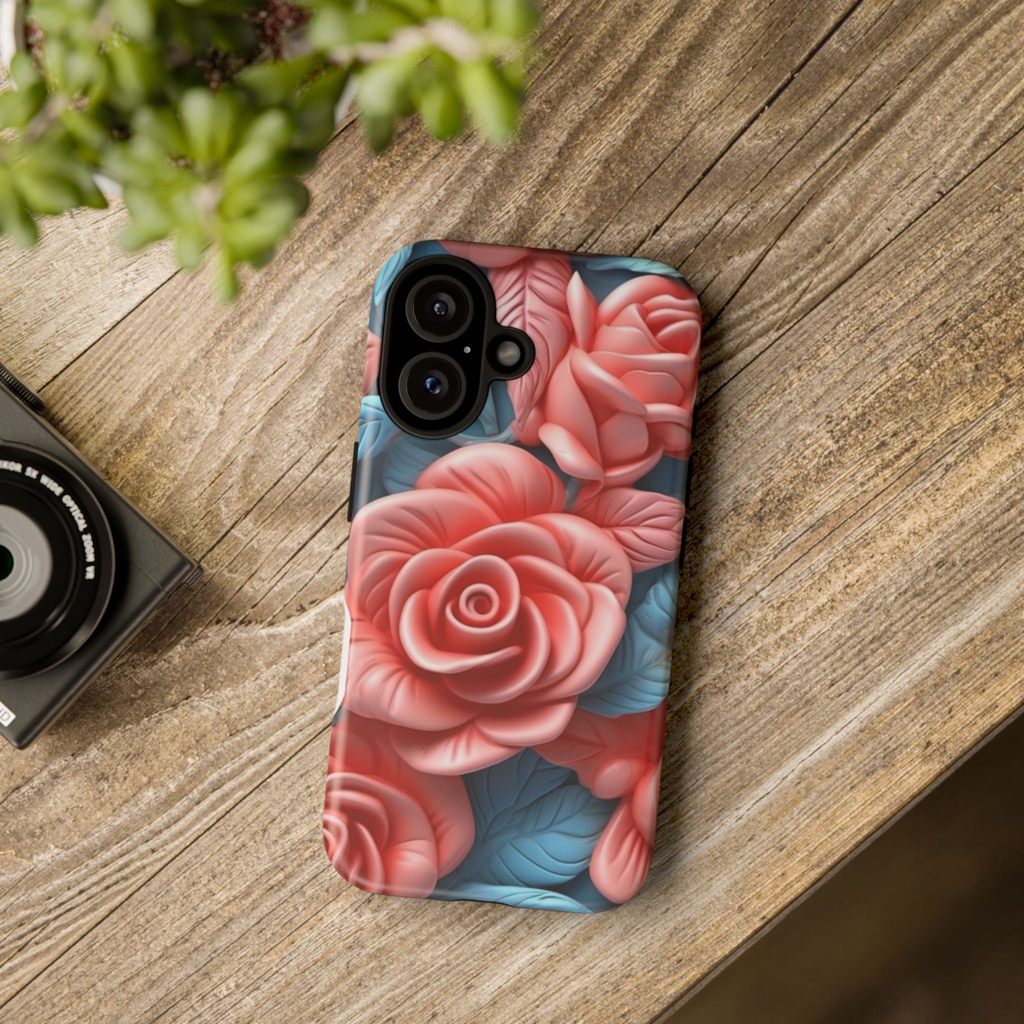 Stylized Floral iPhone Case - Hexagon Stone