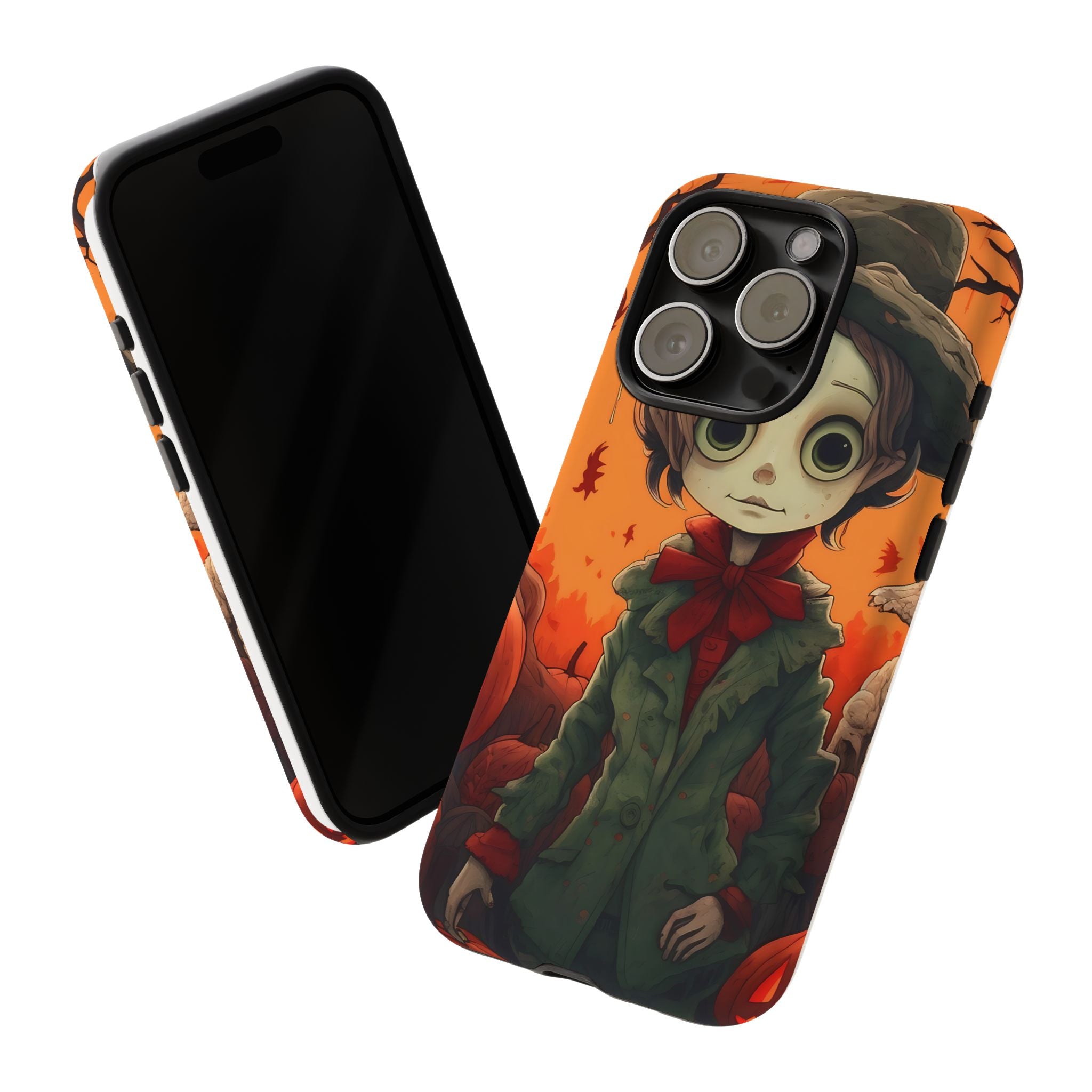 Spooky Autumn Child Hexagon Stone iPhone Case