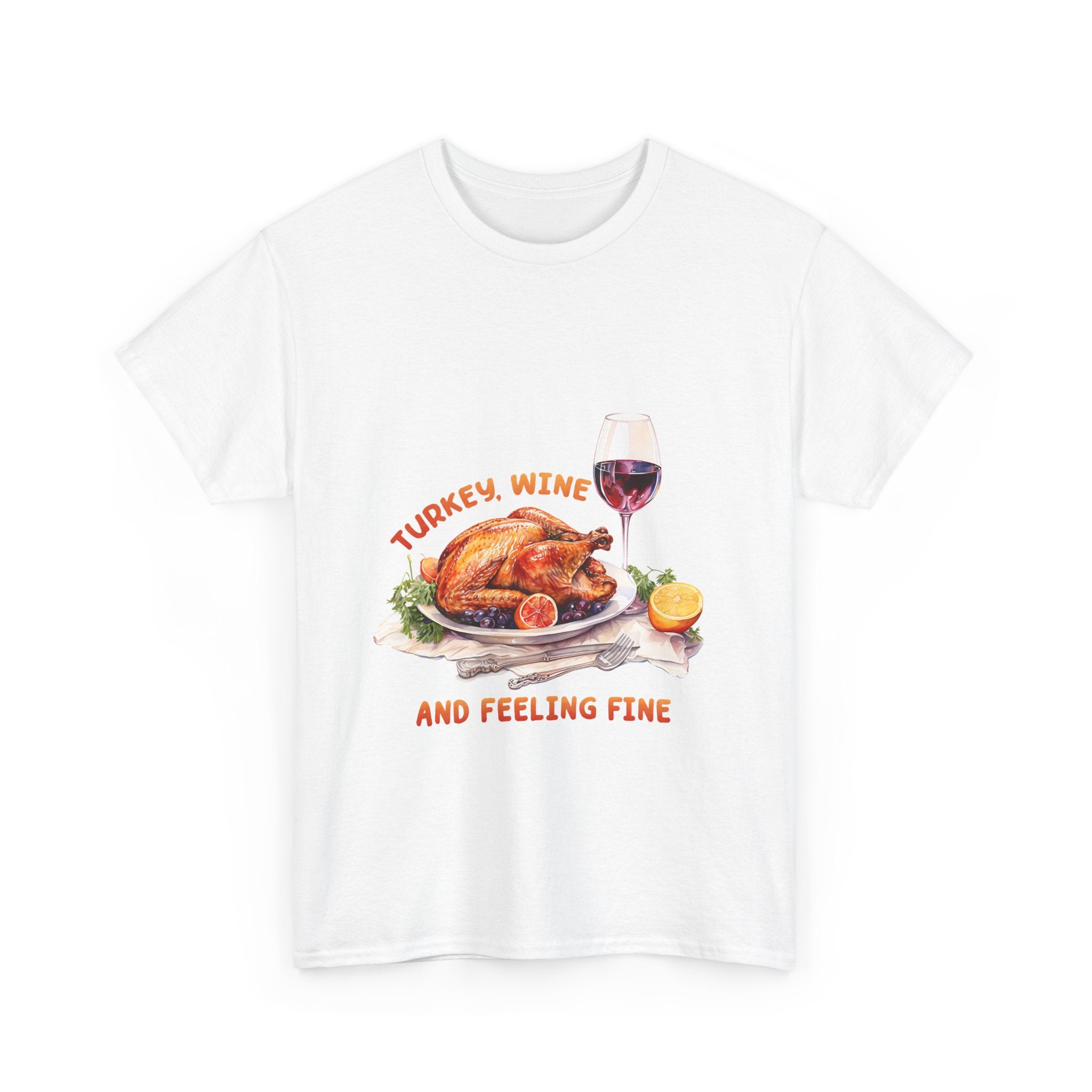 Thanksgiving Turkey & Wine T-Shirt