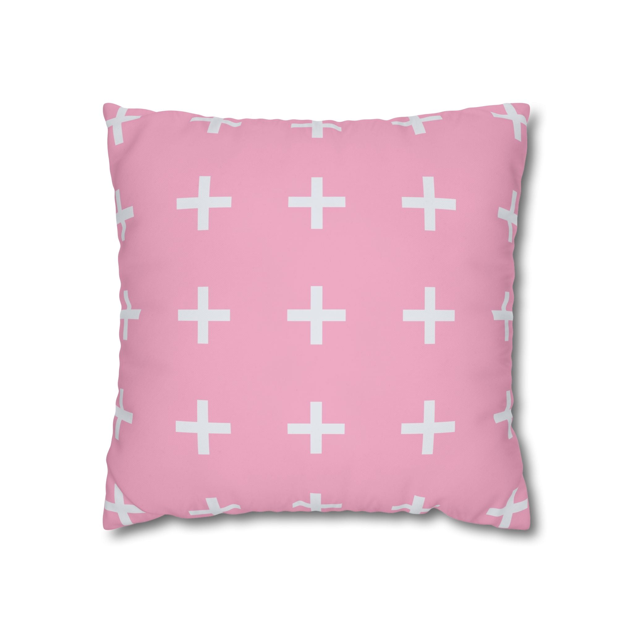 Pink Plus Sign Pillowcase - Cute & Chic